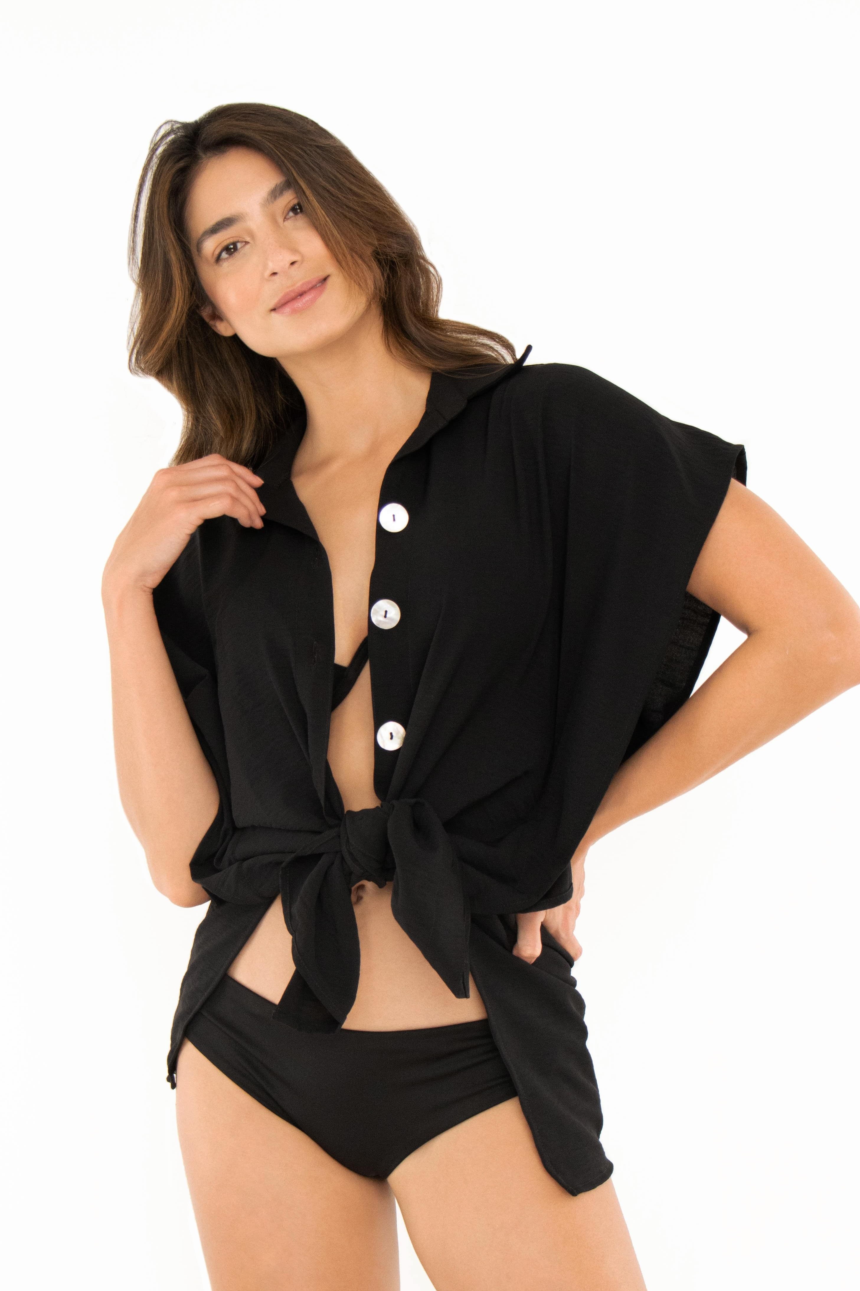Milonga Palette Strandblouse Zwart