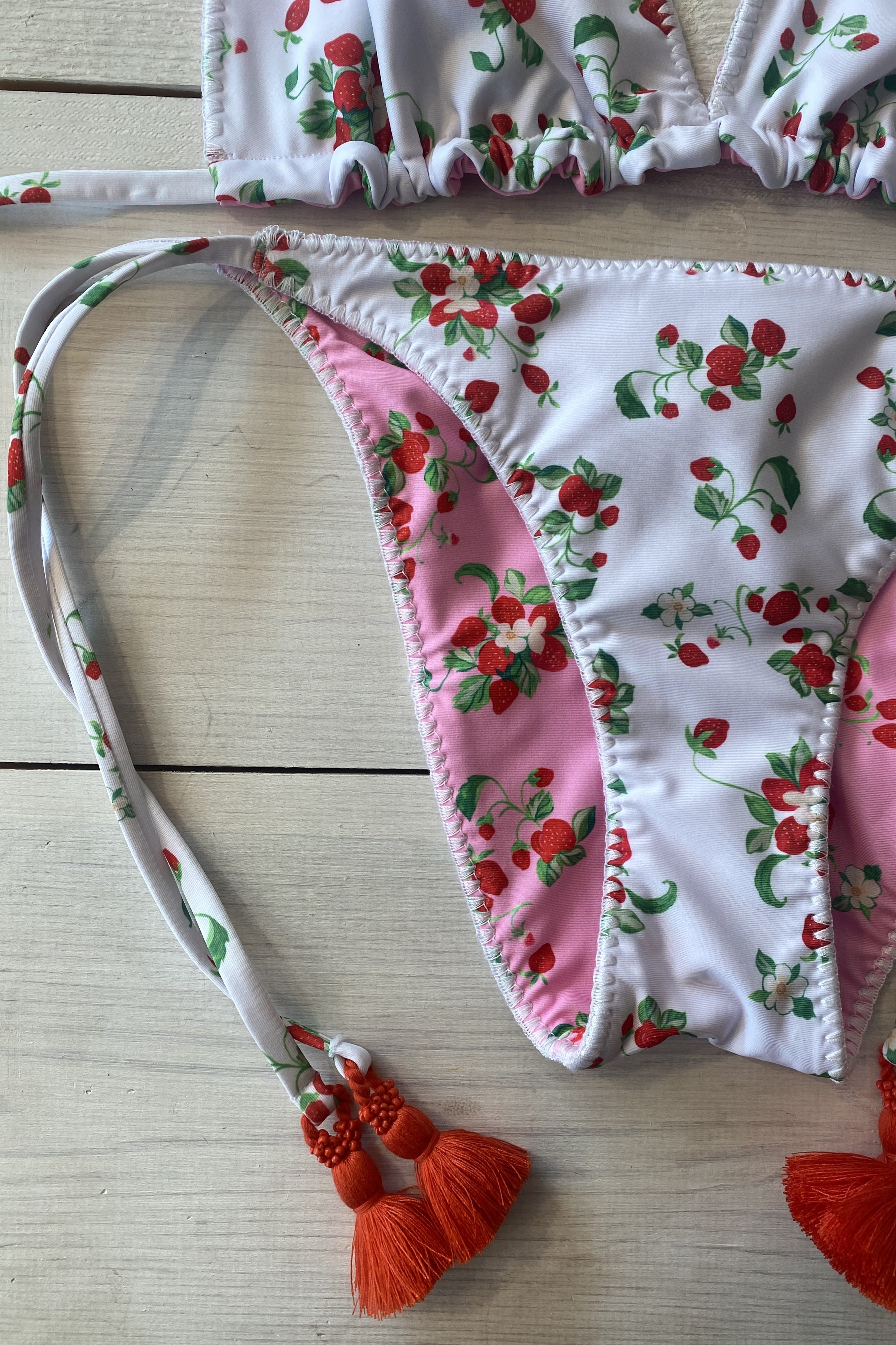 Pilyq Swim Strawberry Fields Omkeerbare Triangel Bikini