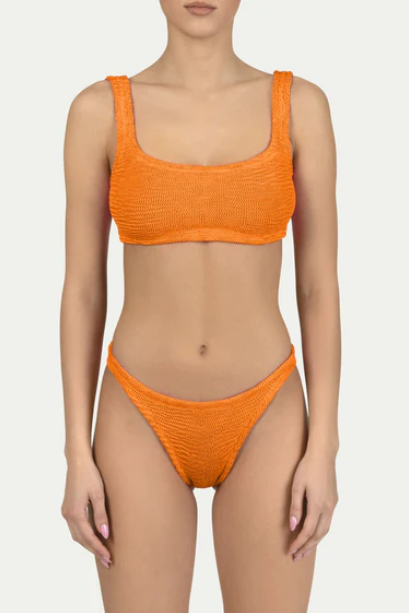 Paramidonna Geribbelde Fashion Bikini Oranje