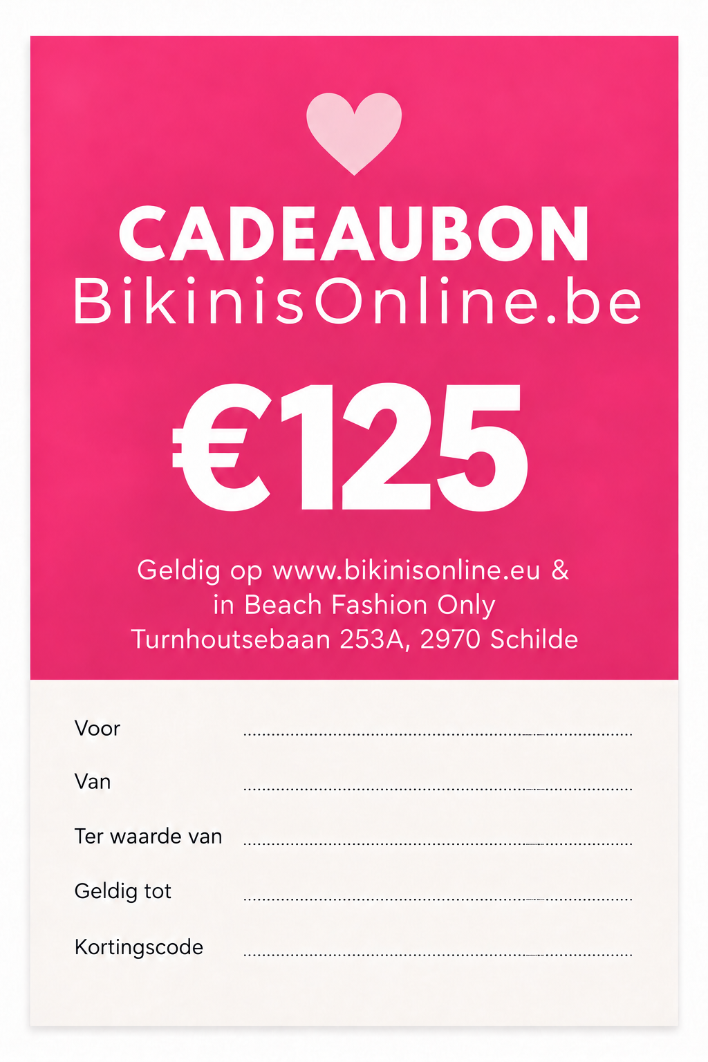 Cadeaubon €125