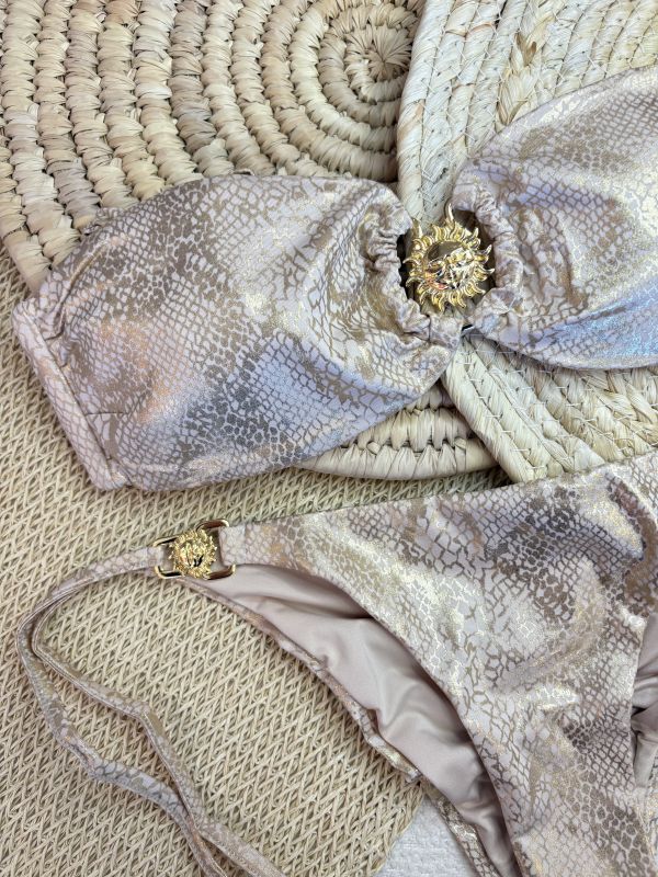 Mystical Brilliant Gold Bandeau Top