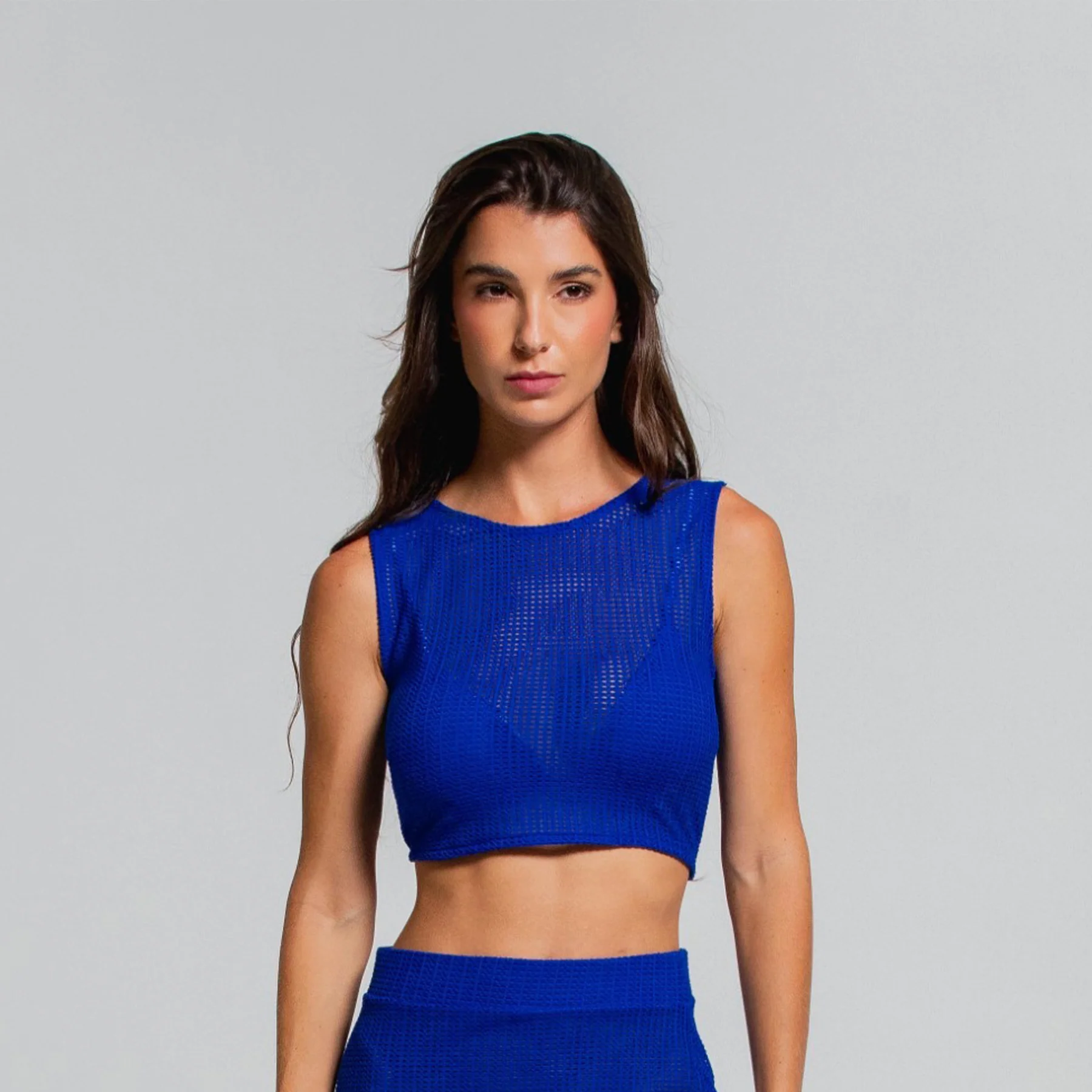 Cosita Linda Azure Elegance Crochet Top