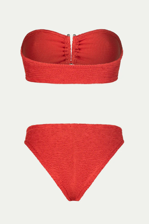 Paramidonna Frida Ribbed Strapless Bikini Watermelon