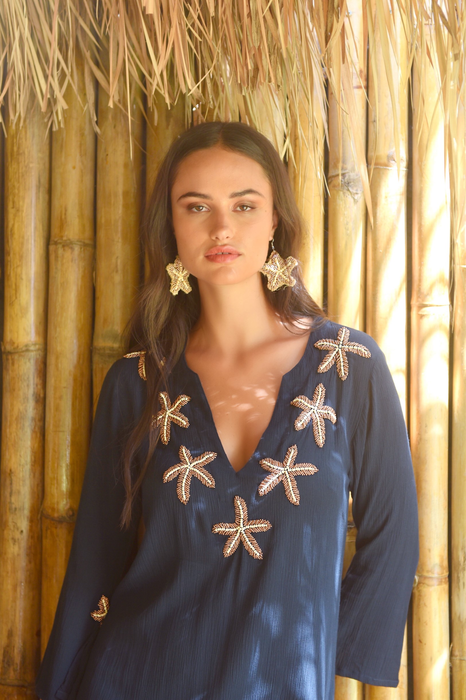 Hot Lava Starfish Jurk Donkerblauw