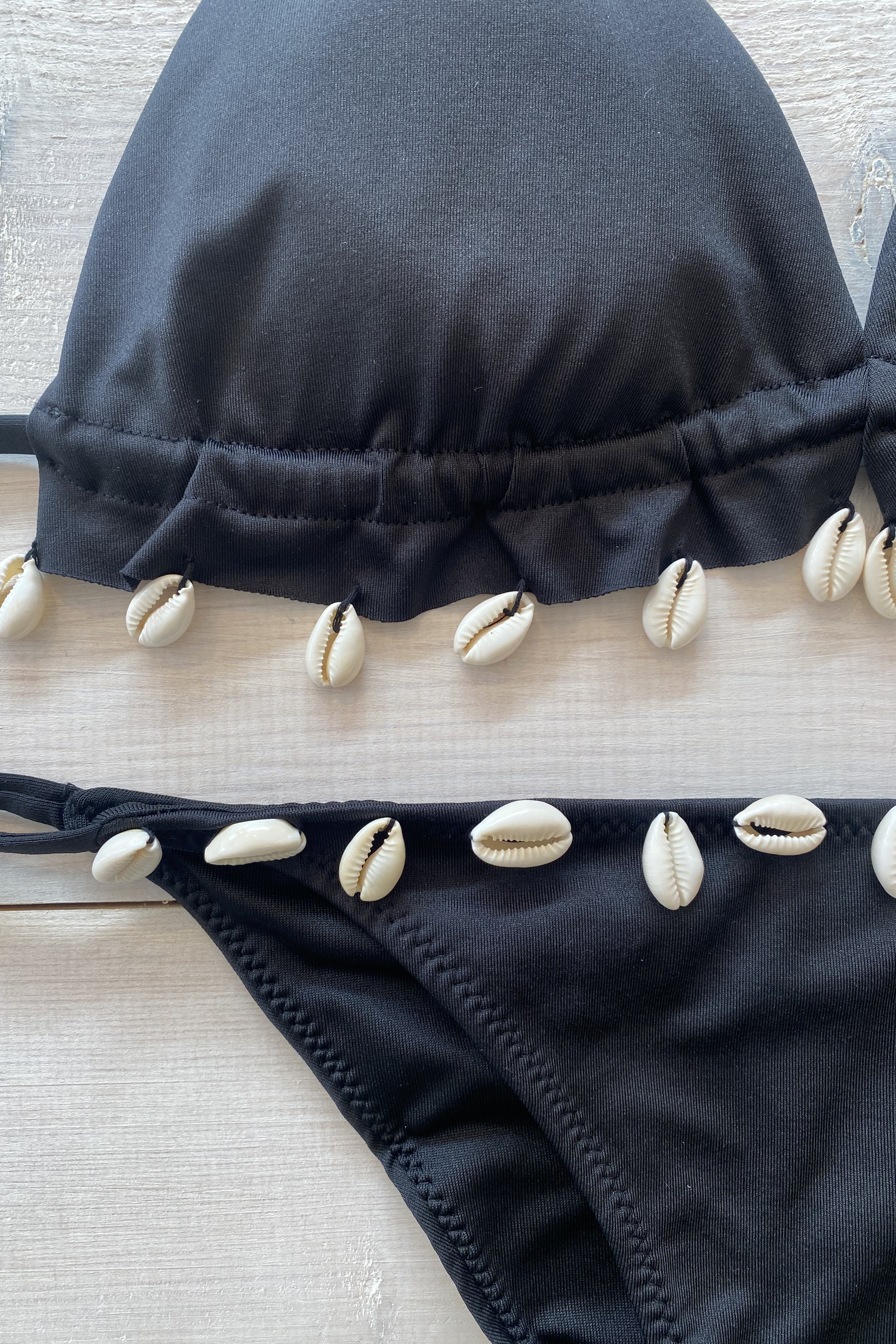 Milonga Jungla Schelpen Bikini Zwart