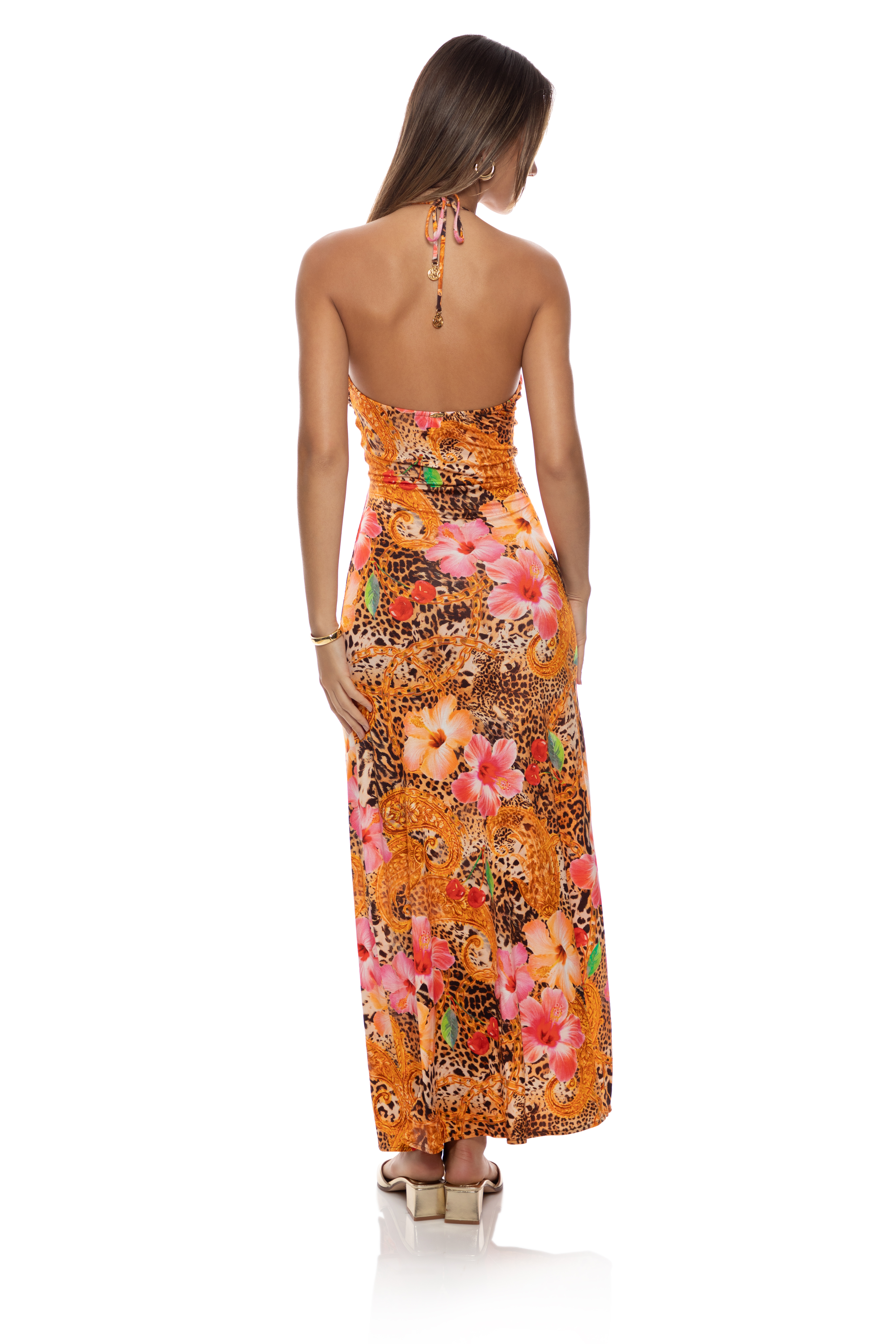 Luli Fama Paradise Prowl Cut Out Maxi Jurk
