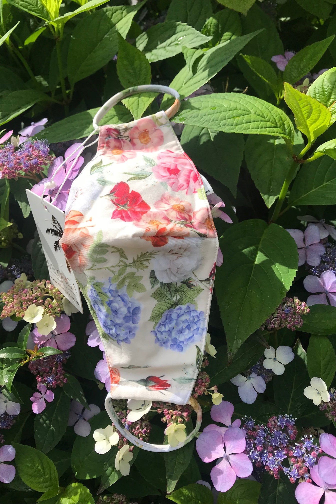 Milonga Mia Wasbaar Mondkapje Bloemenprint