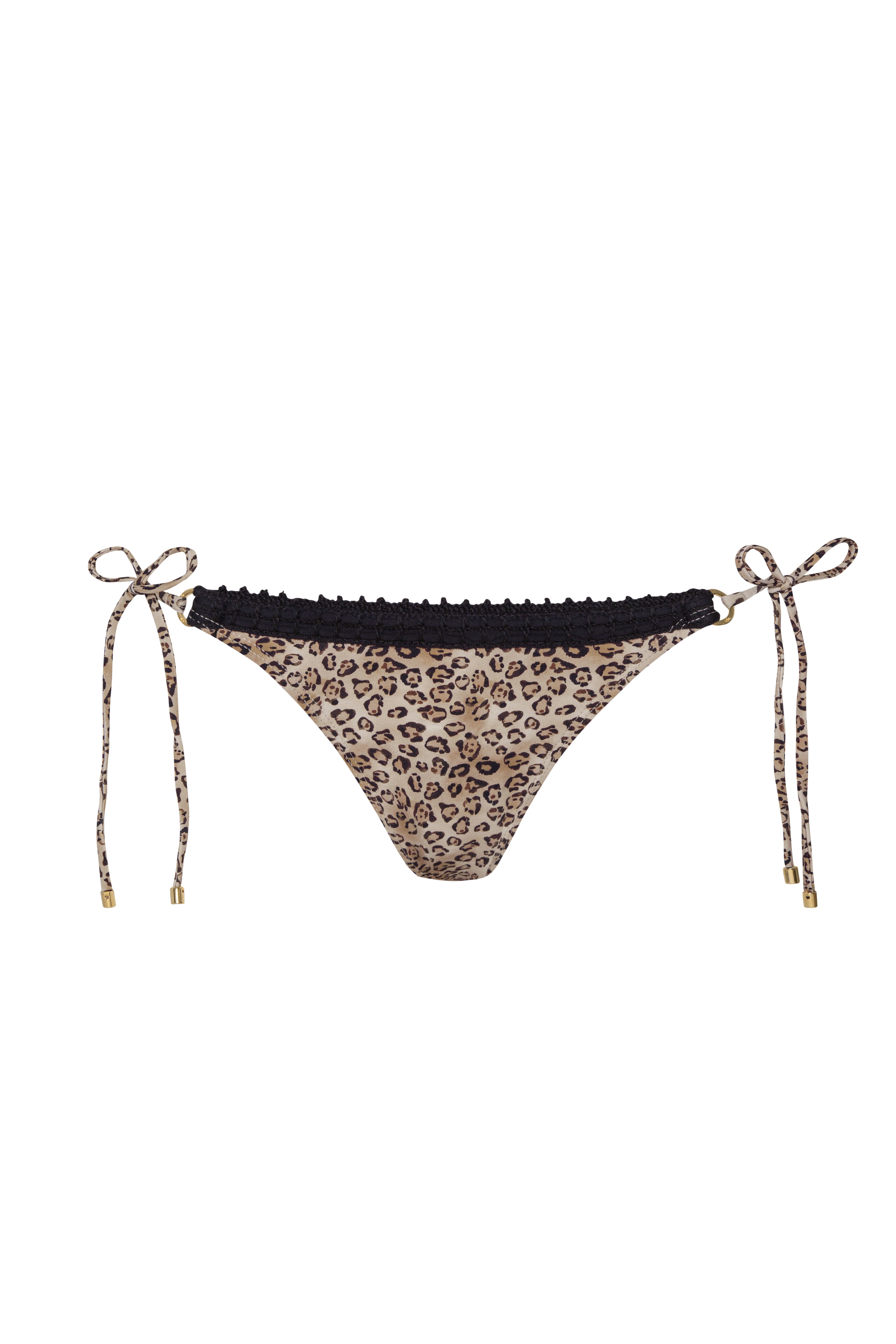 PQ Swim Leopard Crochet Tie Side Bottom