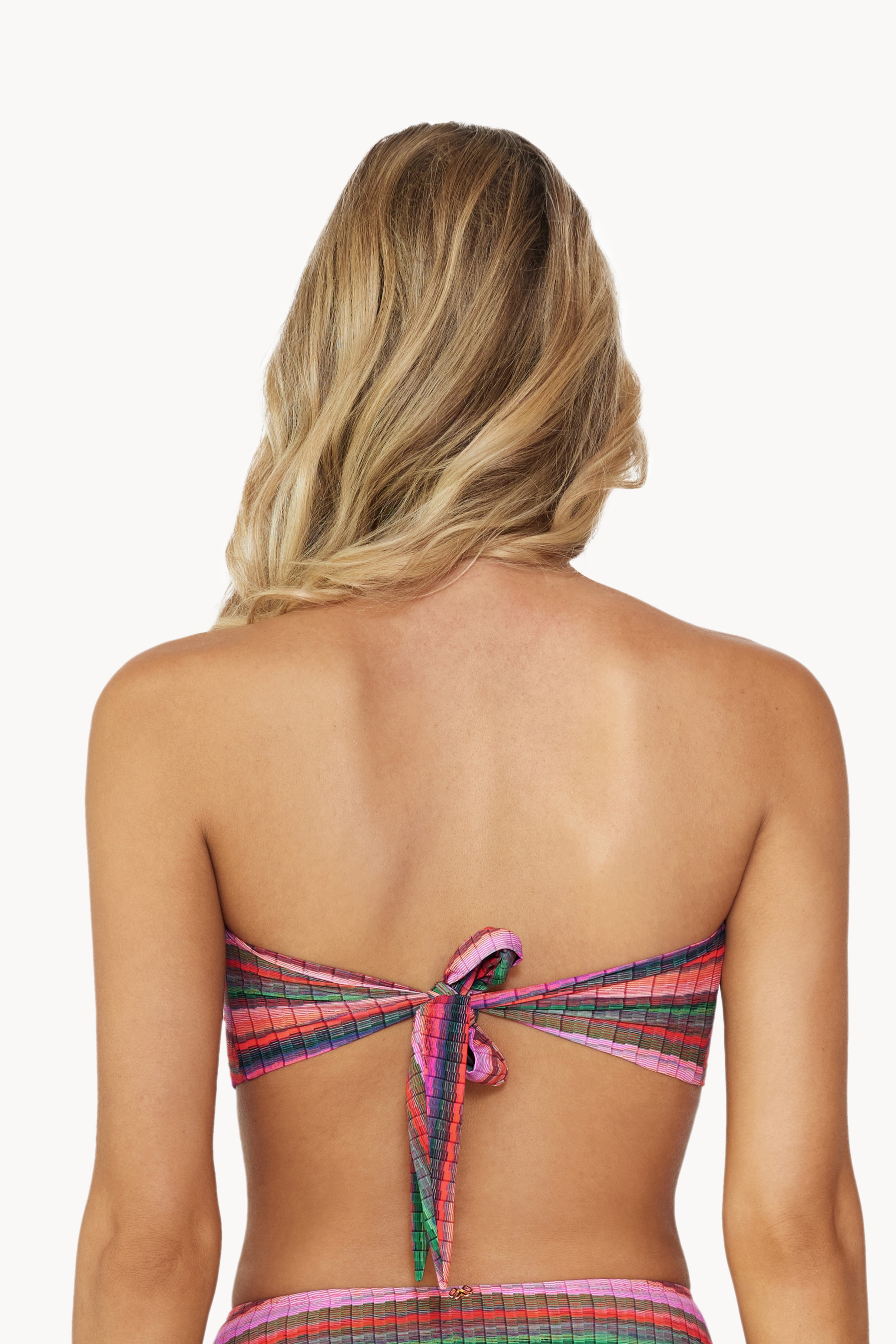 Pilyq Swim Jetty Stripe Bandeau Bikini Top