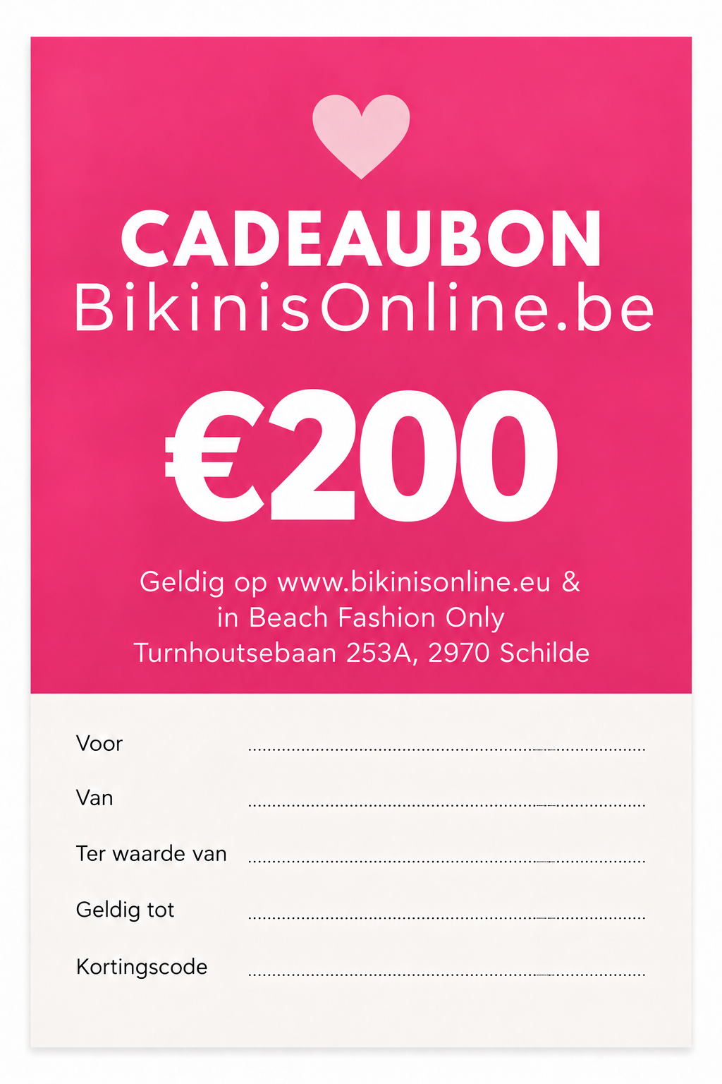 Cadeaubon €200