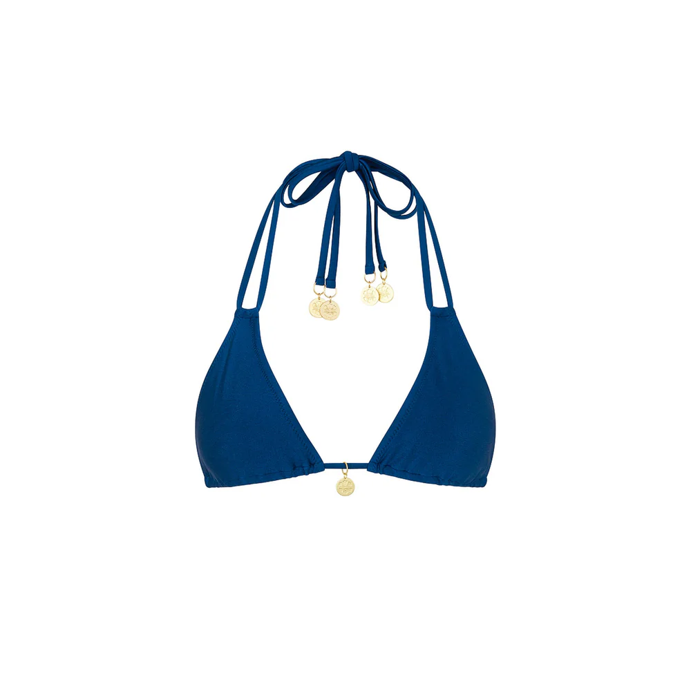 Kulani Kinis Mystic Moon Halter Top Navy