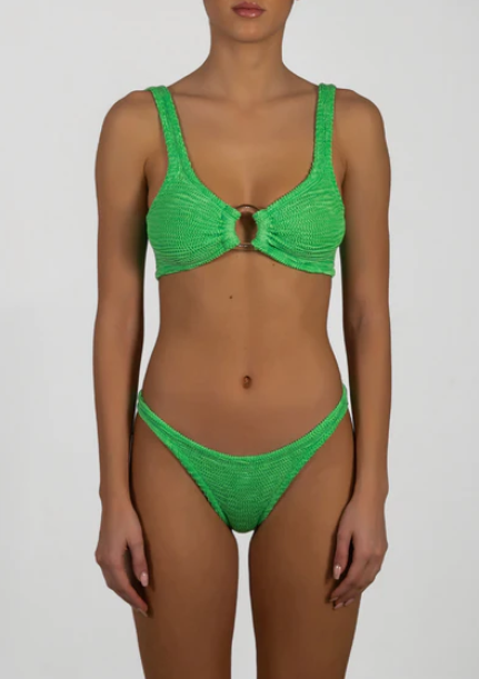 Paramidonna Irina  Geribbelde Bralette Bikini Groen