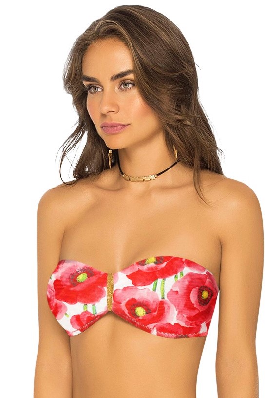 Phax Delux Flowers Bandeau Bikini -medium-Multicolour