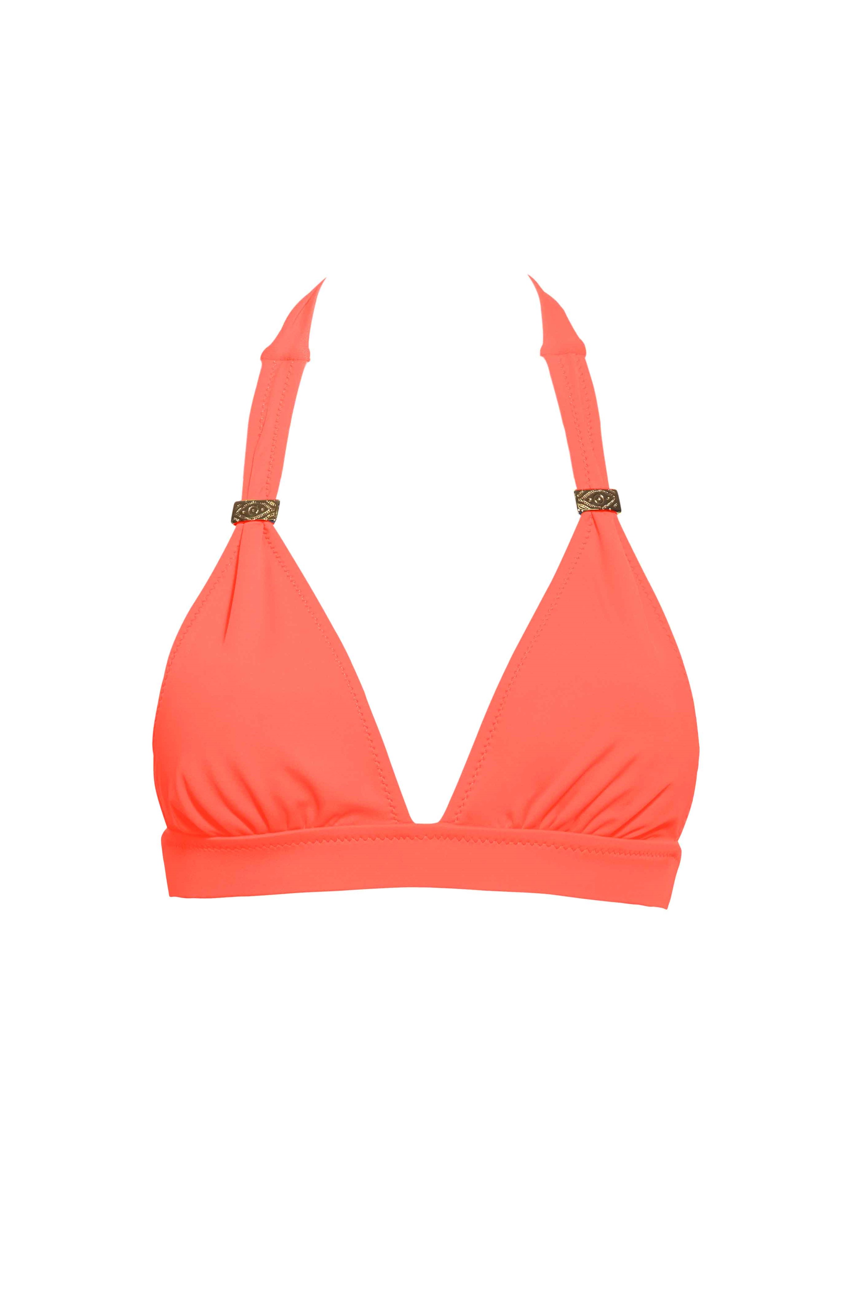 Phax Color Mix Halter Bikini Neon Orange-small-Neon Oranje