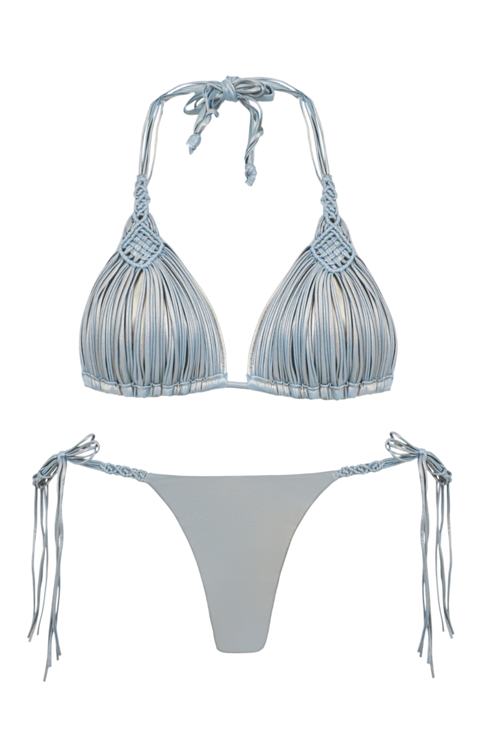 Pilyq Swim Mermaid Mila Zilveren Triangel Bikini