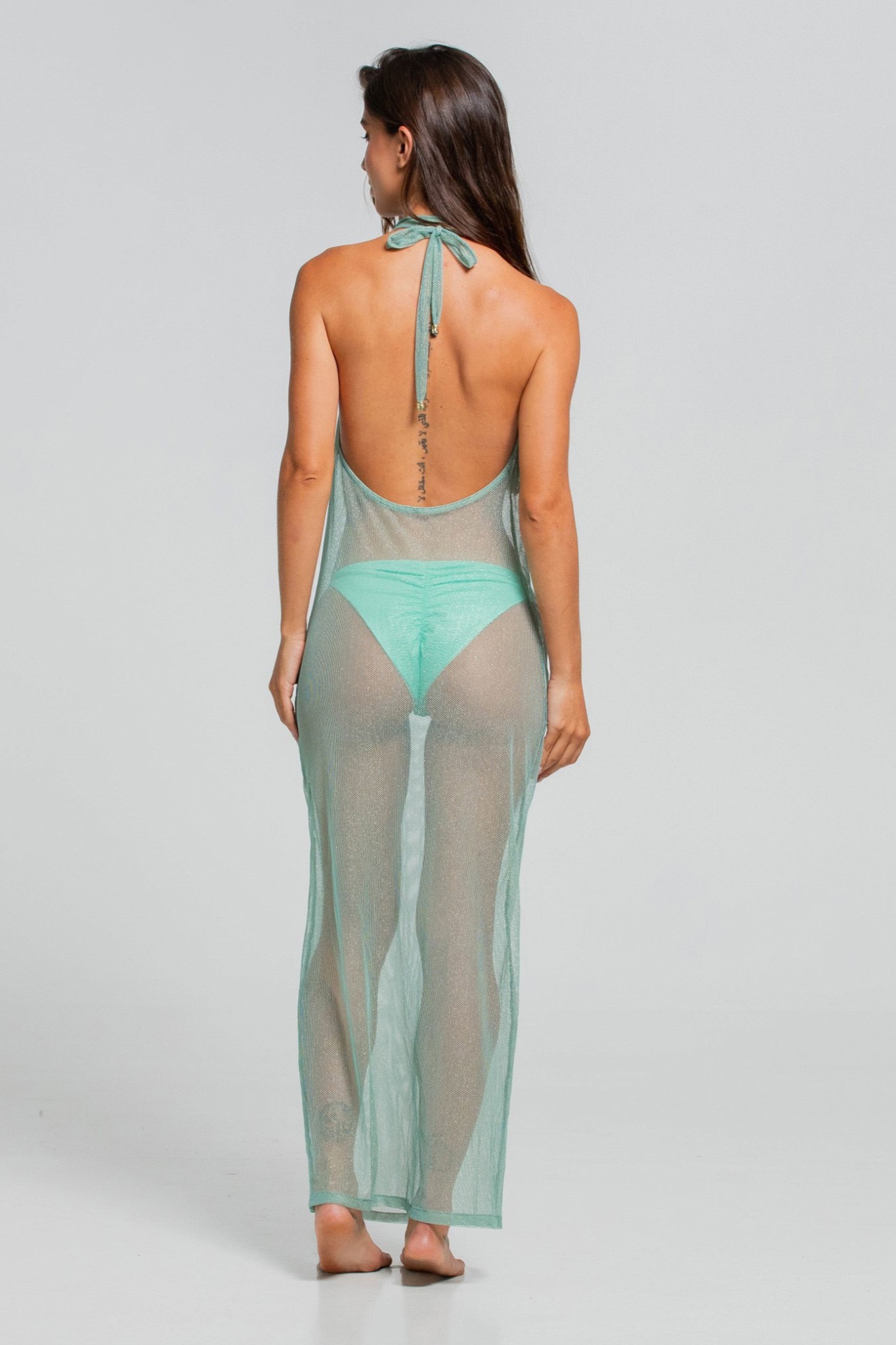 Cosita Linda Mayan Shades Luxe Mesh Jurk