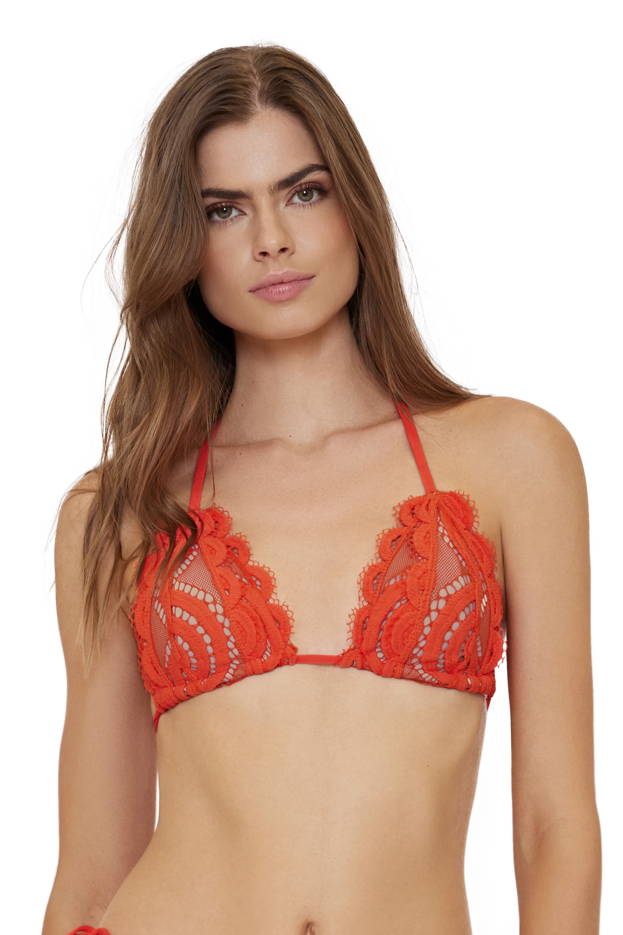 Pilyq Swim Passion Lace Triangle Bikini Top