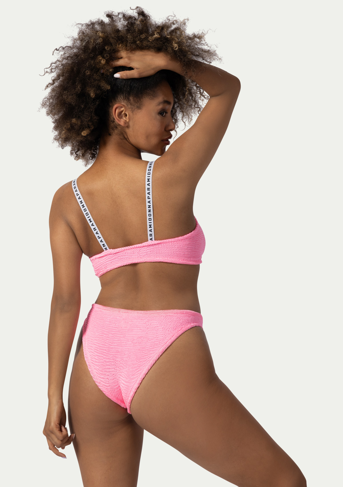 Paramidonna Merry Ribbed One Size Bikini Bubble Gum