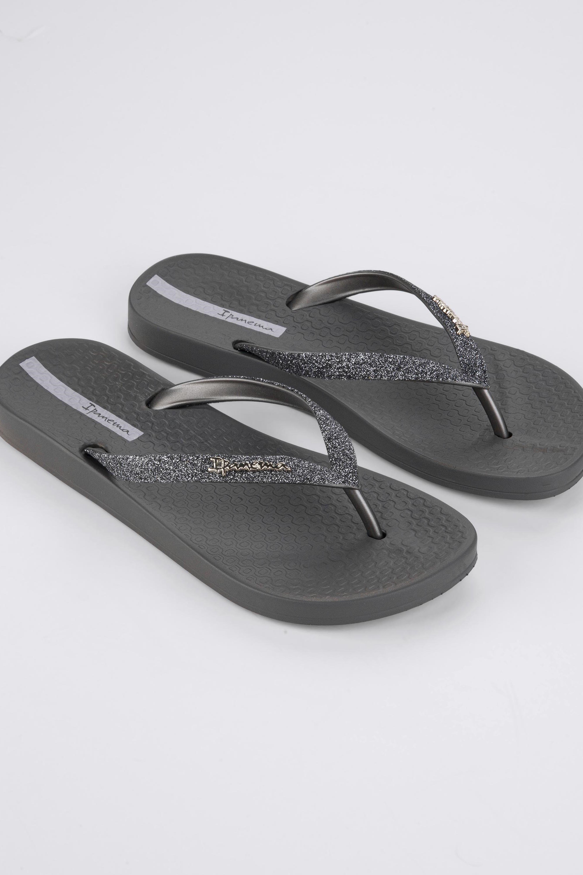 Ipanema Slippers Grey with Glitter