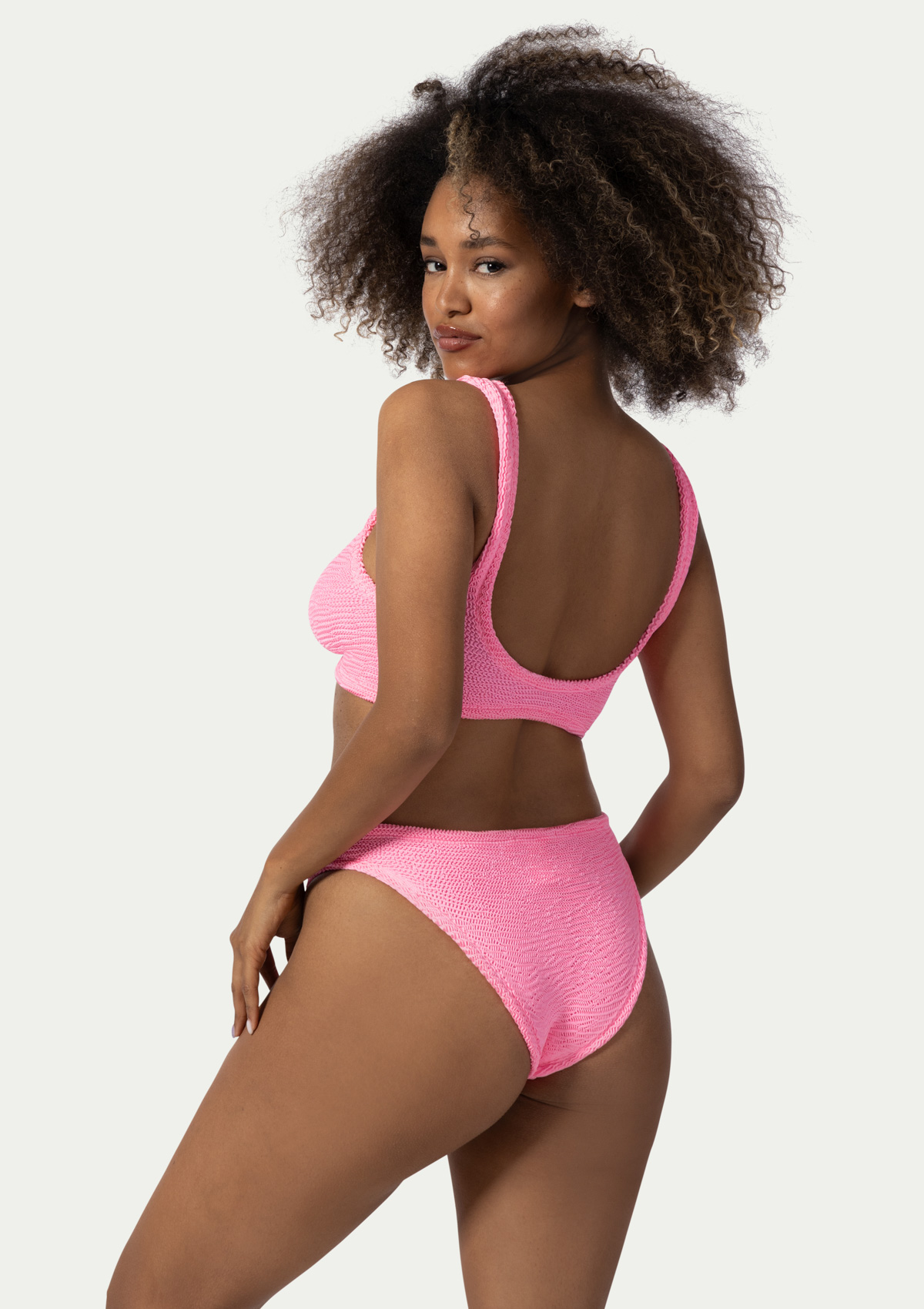 Paramidonna Irina Ribbed One Size Bikini Bubble Gum