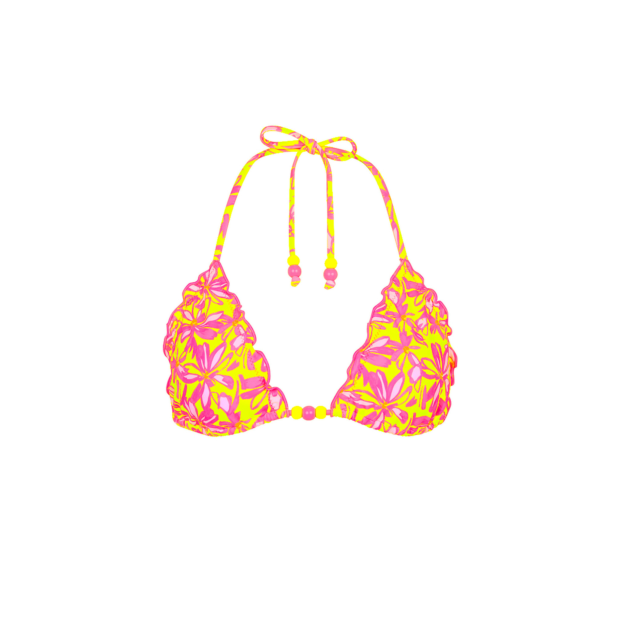 Kulani Kinis Sherbet Skies Lettuce Edge Triangle Top