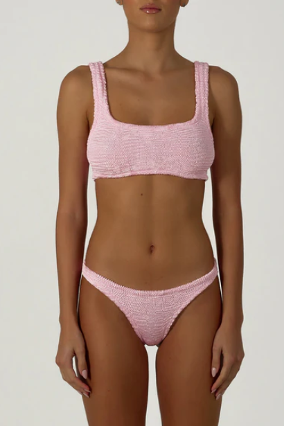 Paramidonna Geribbelde Fashion Bikini Licht Roze