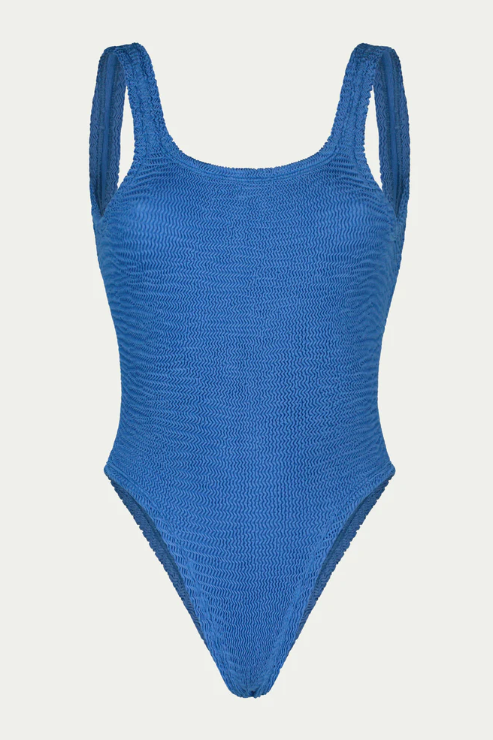 Paramidonna Hailey Ribbed Swimsuit Azure
