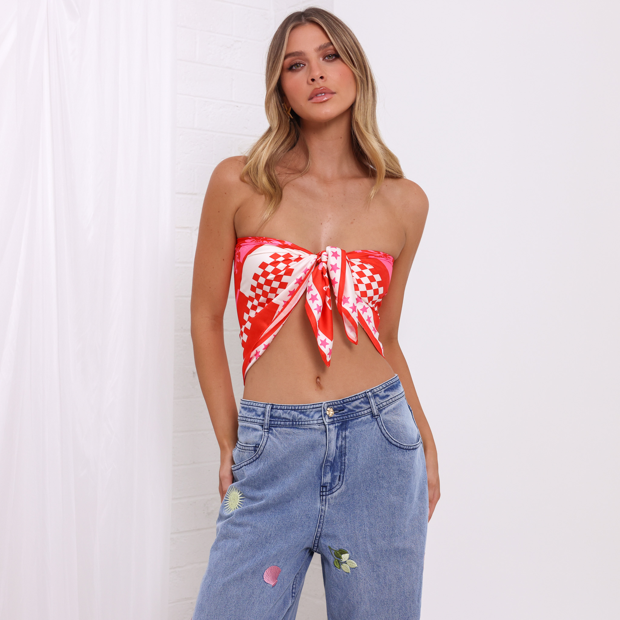 Kulani Kinis Cherry Kiss Bandana Top