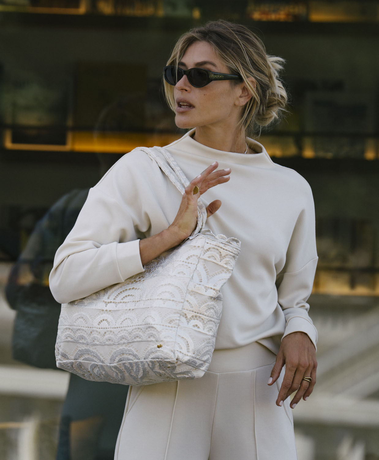 PQ Swim Taupe Travel Set Top