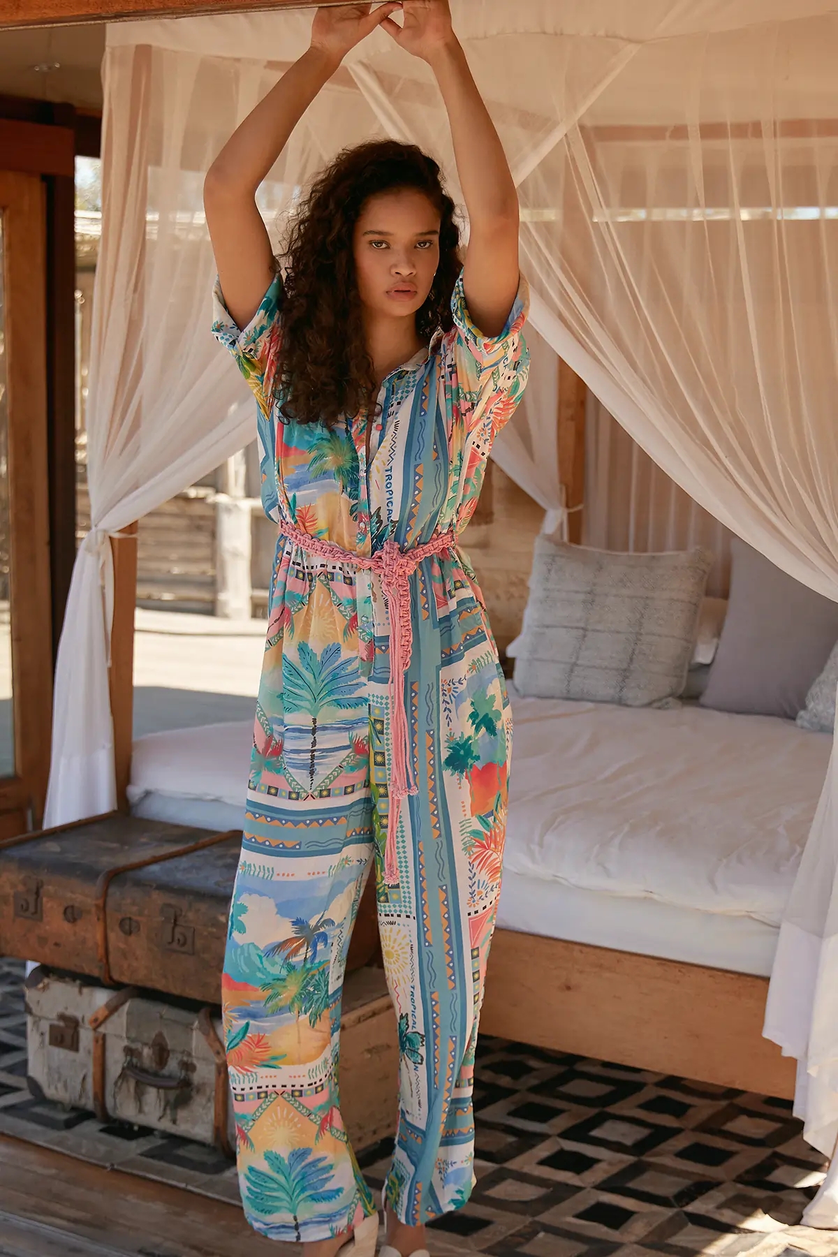 Miss June Jumpsuit Swan