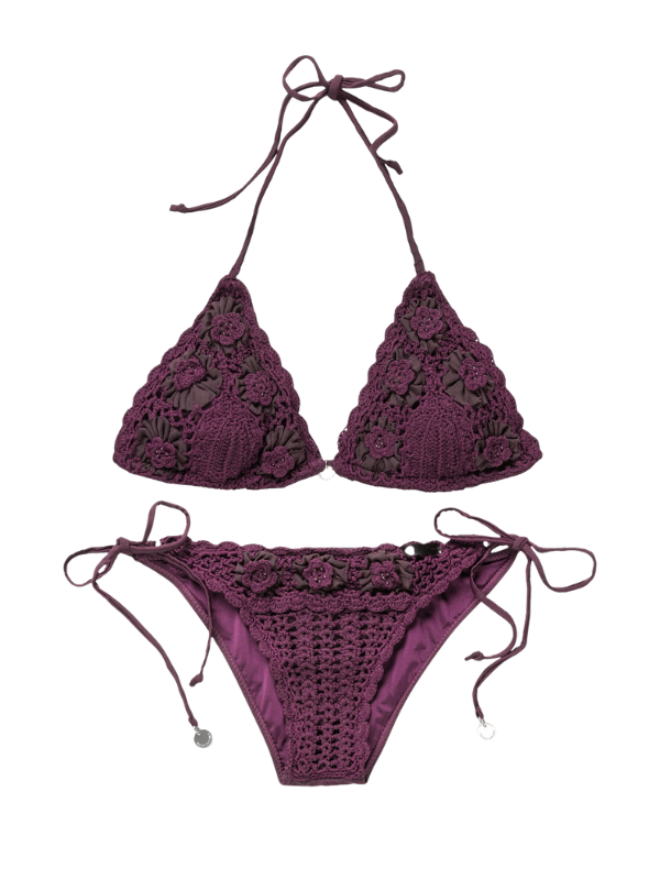 Panos Emporio Kandia Crochet Bikini Berry