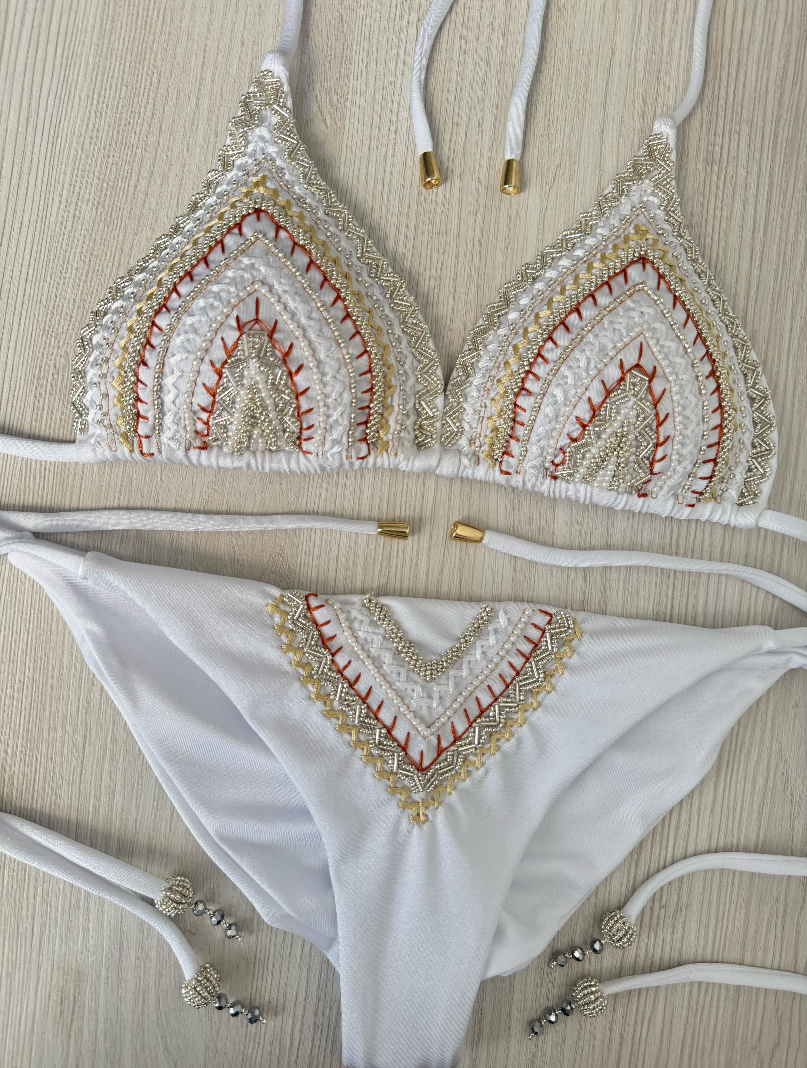 BFO Handgemaakte Detail Bikini Wit BFO Handgemaakte Detail Bikini Wit