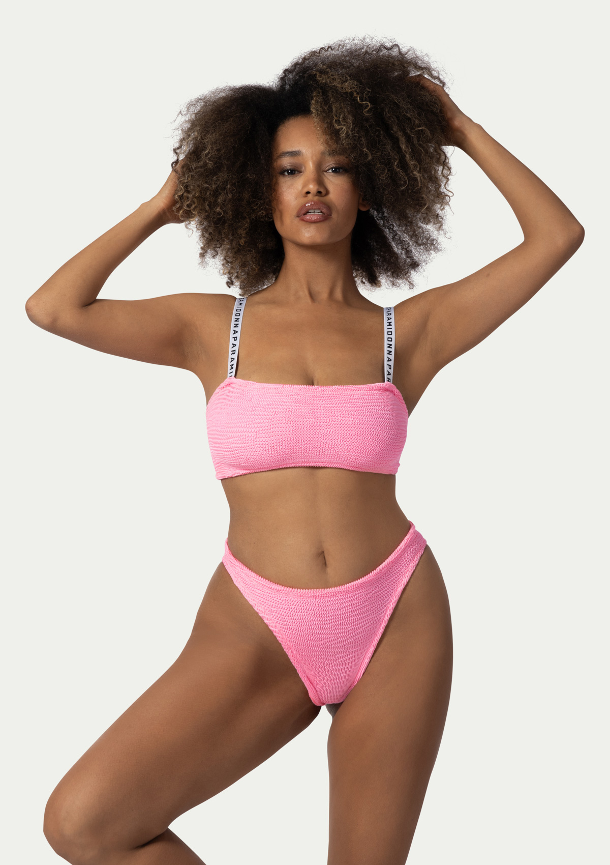 Paramidonna Merry Geribbelde One Size Bikini Bubble Gum Paramidonna Merry Geribbelde One Size Bikini Bubble Gum