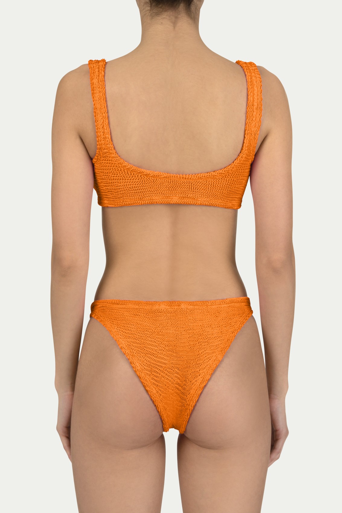 Paramidonna Emily Geribbelde Fashion Bikini Oranje