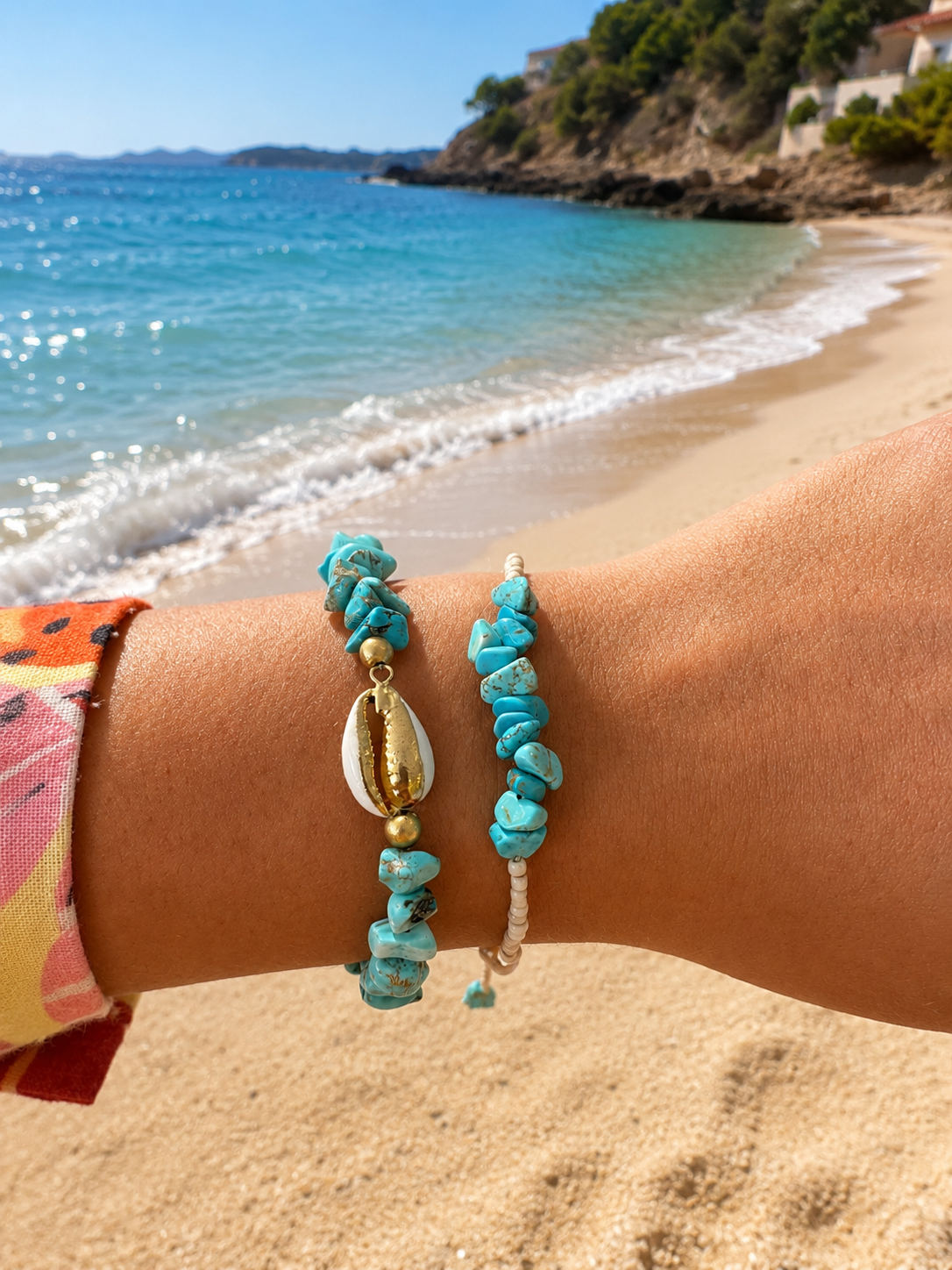 Hot Lava Indy Bracelet Set Turquoise