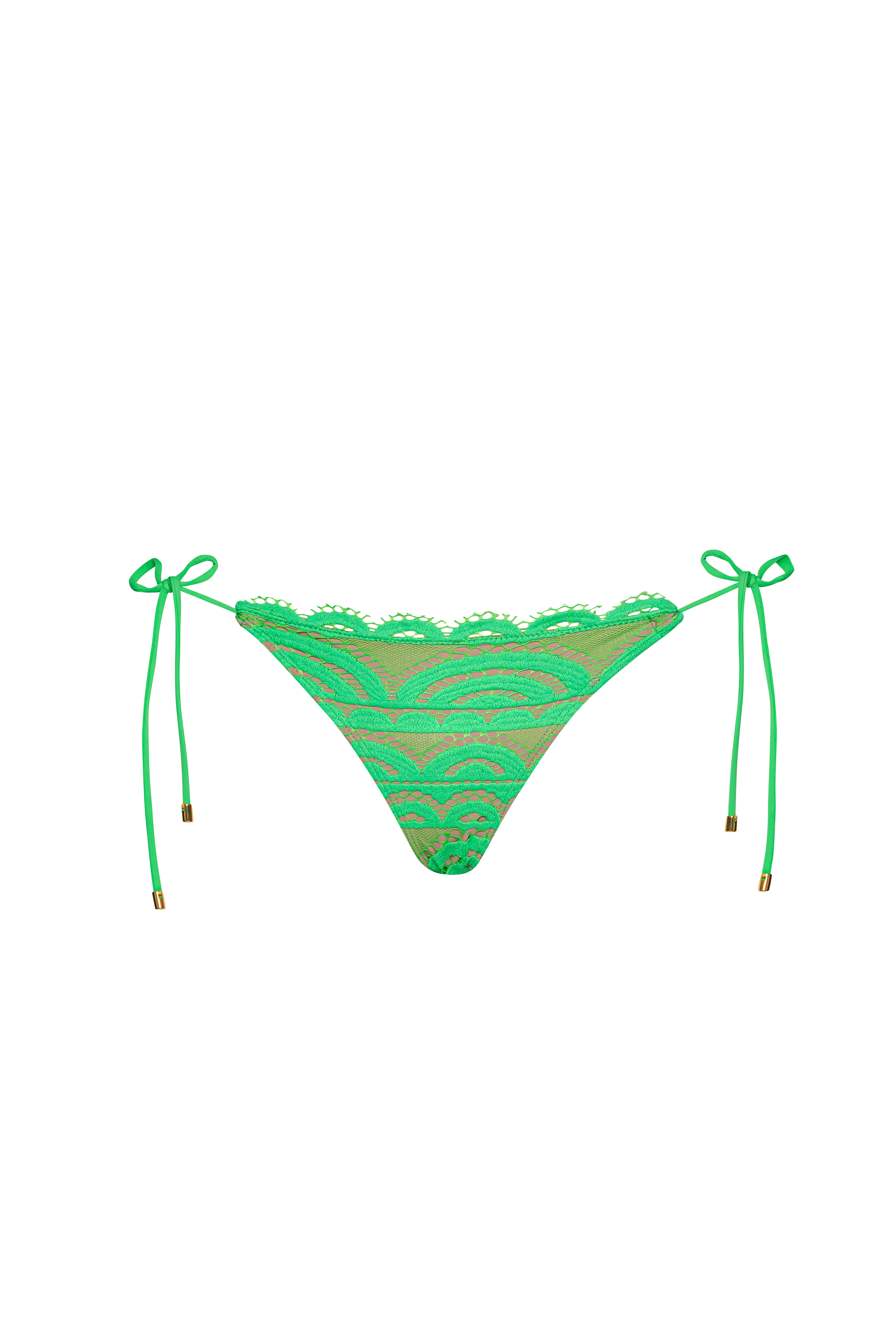 PQ Swim Matcha Lace Tie Side Bottom