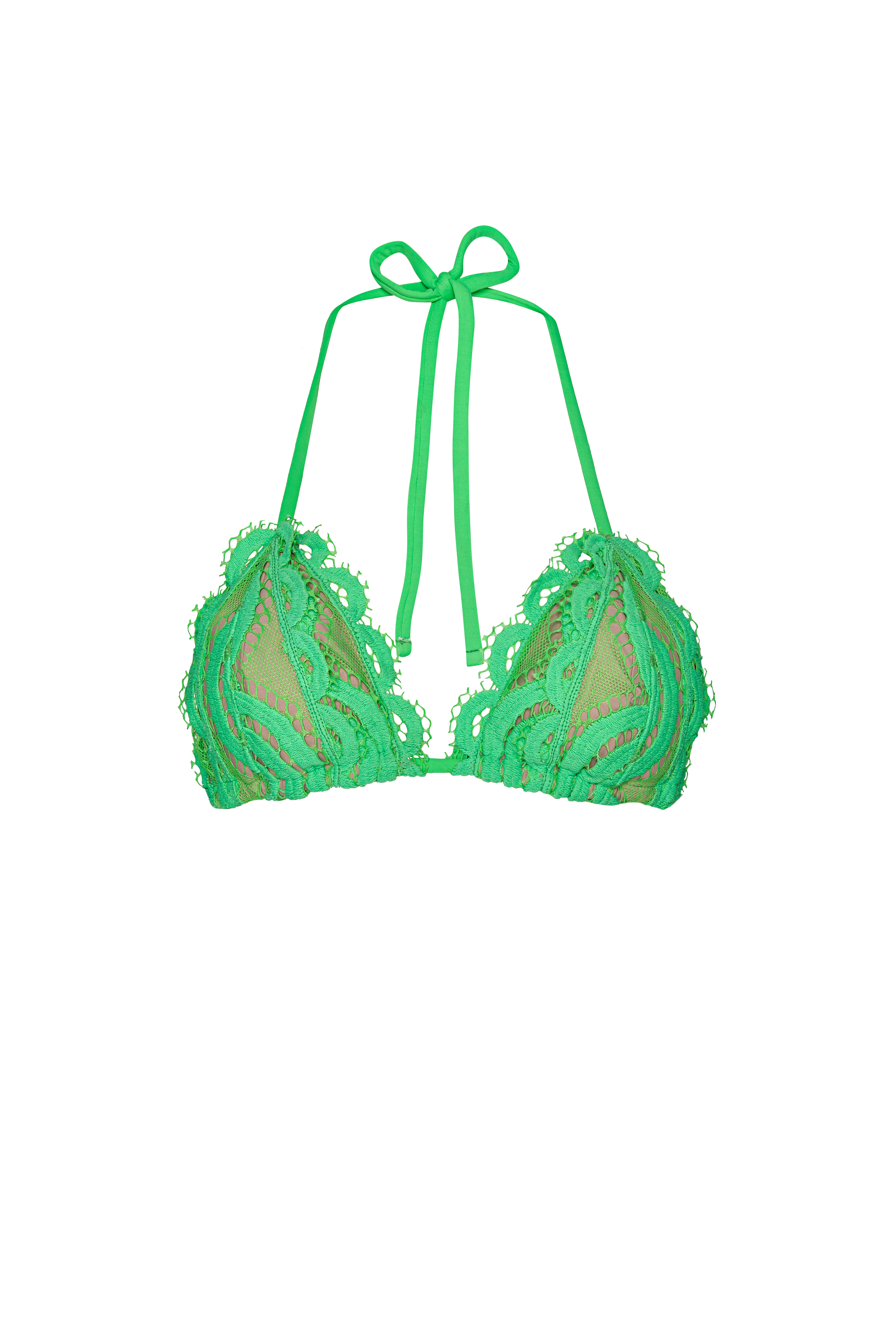 PQ Swim Matcha Lace Triangle Top