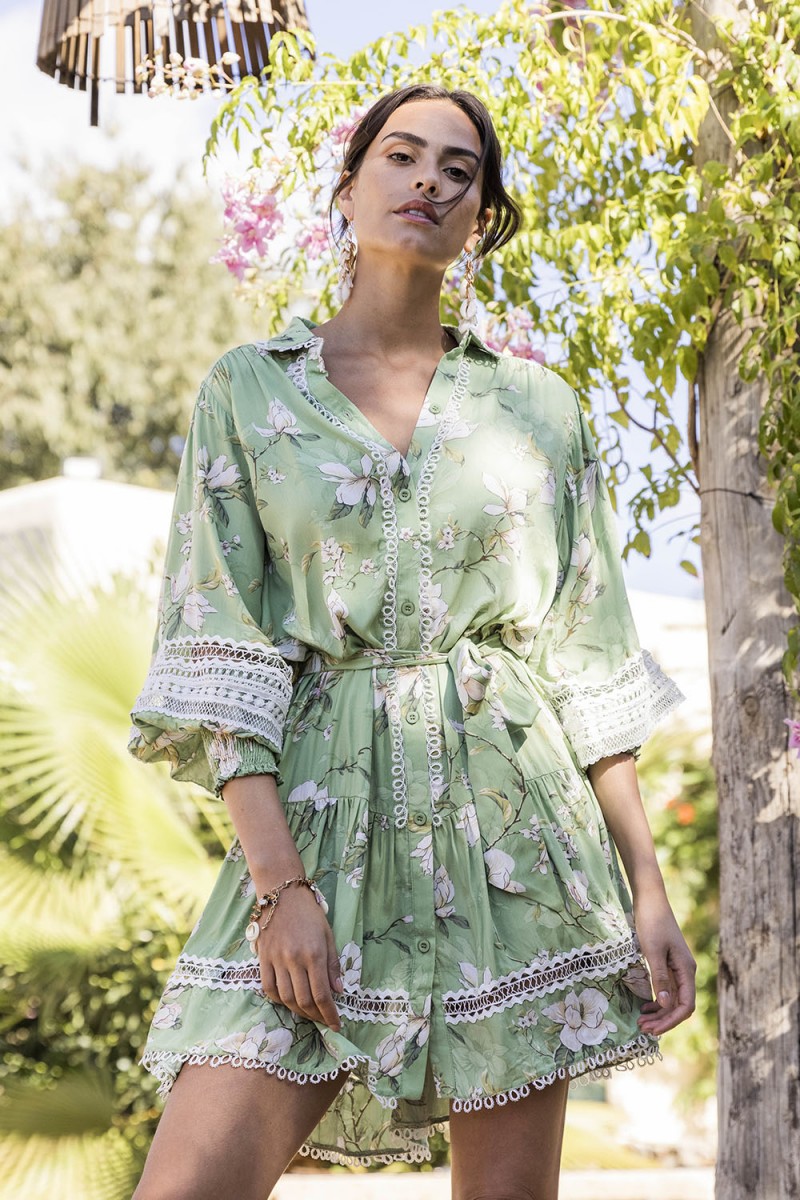 Miss June Dress Blooming Green 