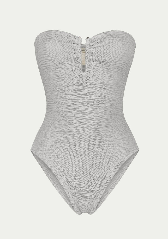Paramidonna Frida Geribbeld One Size Badpak Zilver Paramidonna Frida Geribbeld One Size Badpak Zilver