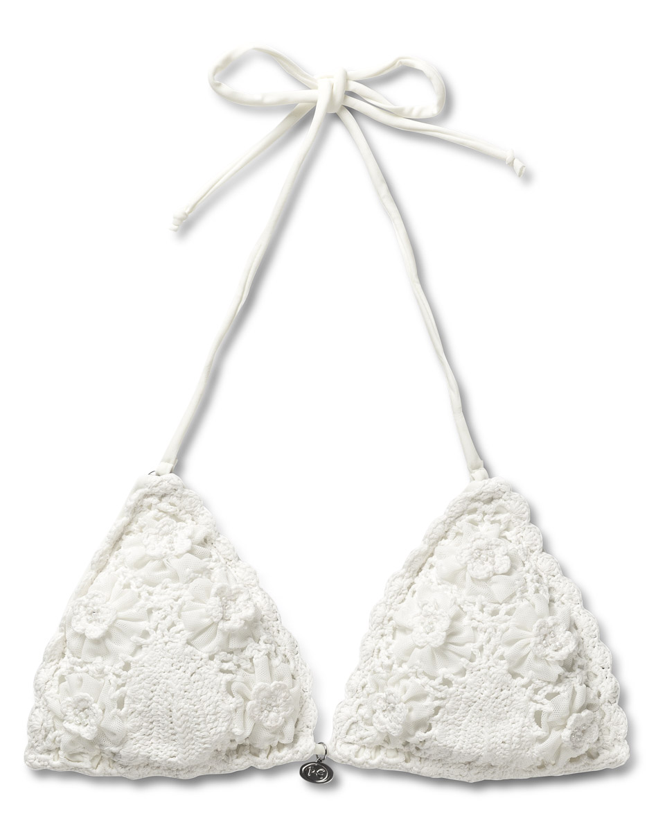 Panos Emporio Kandia Crochet Top Wit