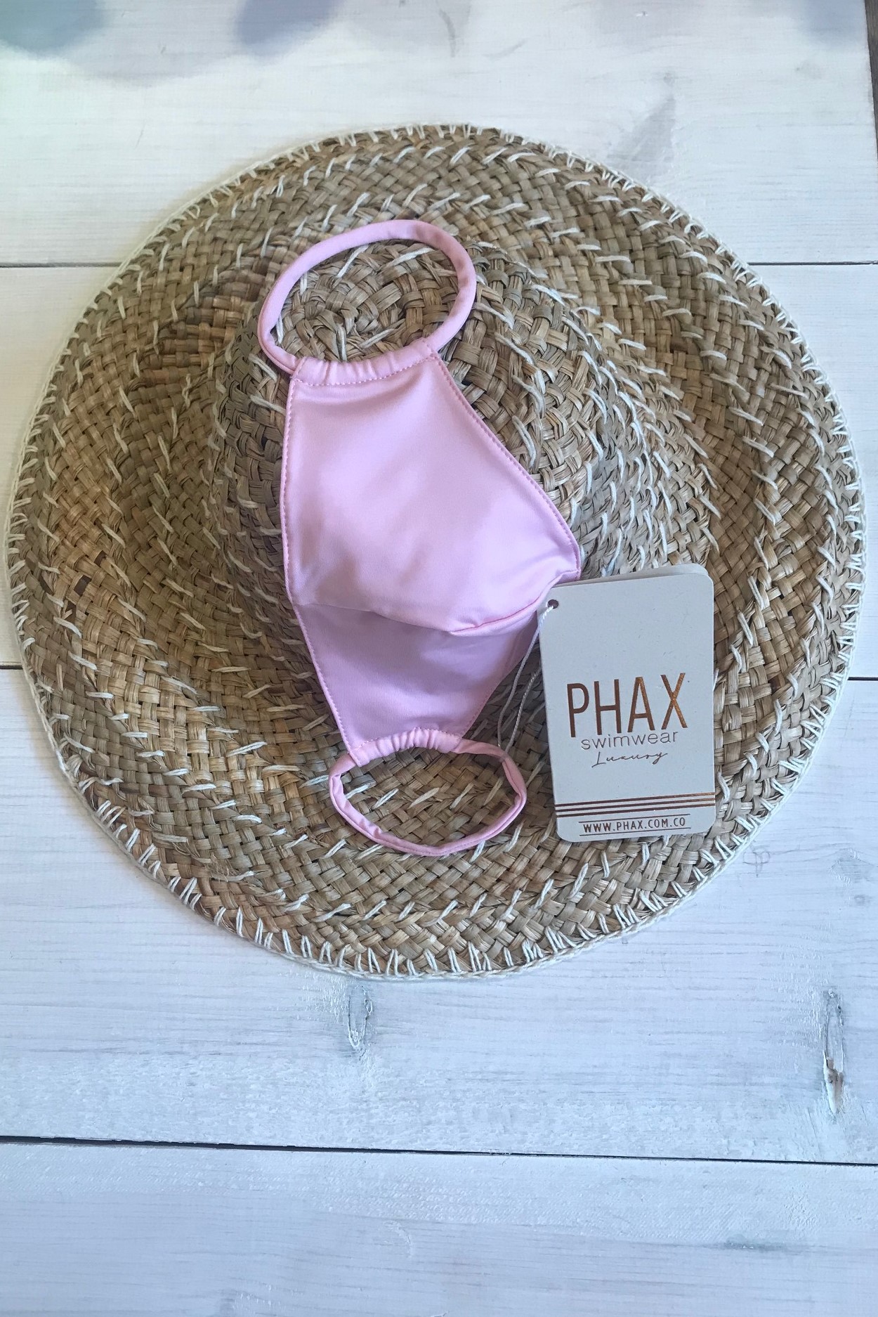 Phax Trendy Wasbaar Mondkapje Licht Roze