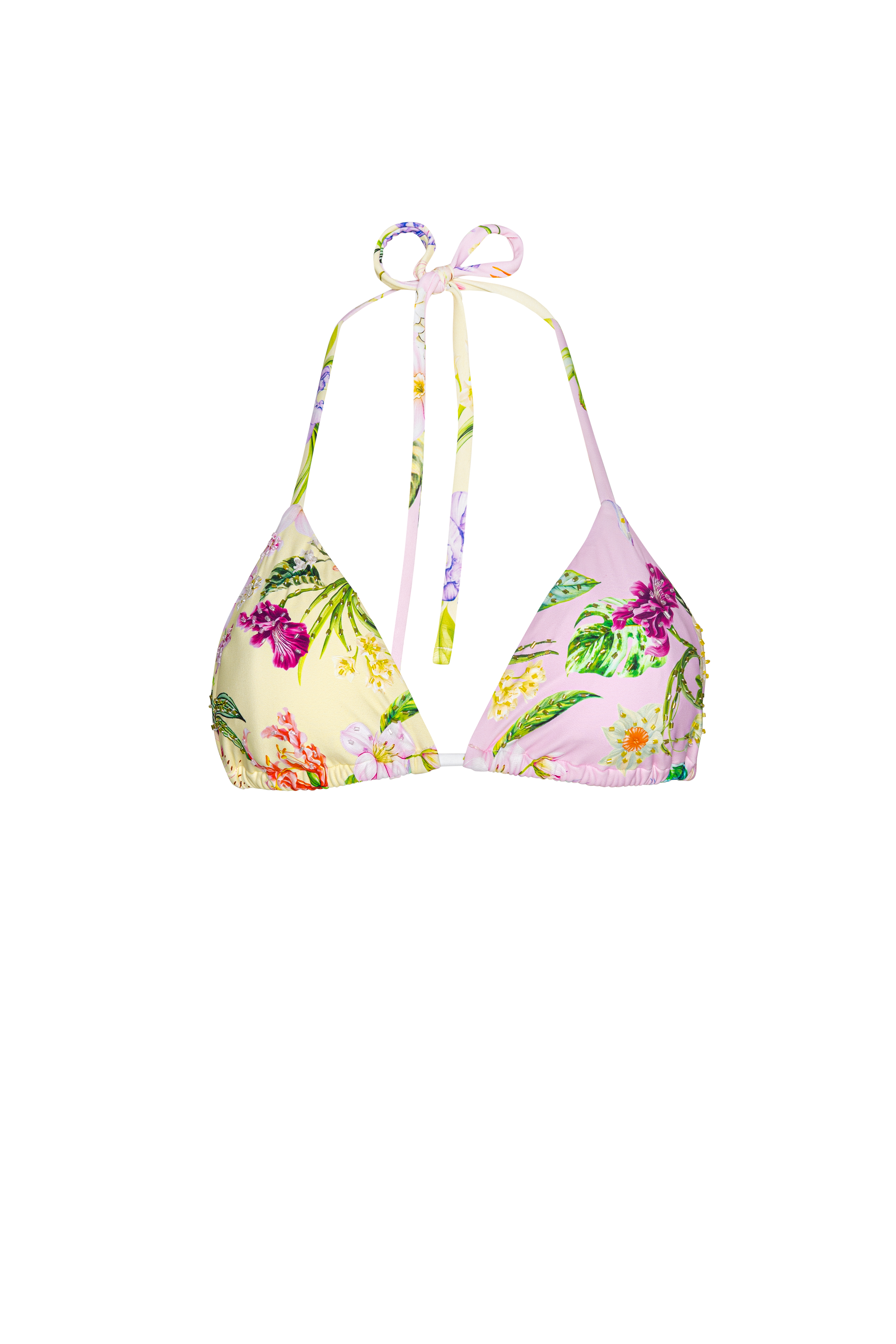 PQ Swim Paradise Bloom Geborduurde Triangel Top