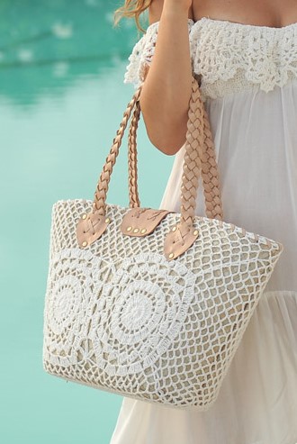 sac de plage crochet