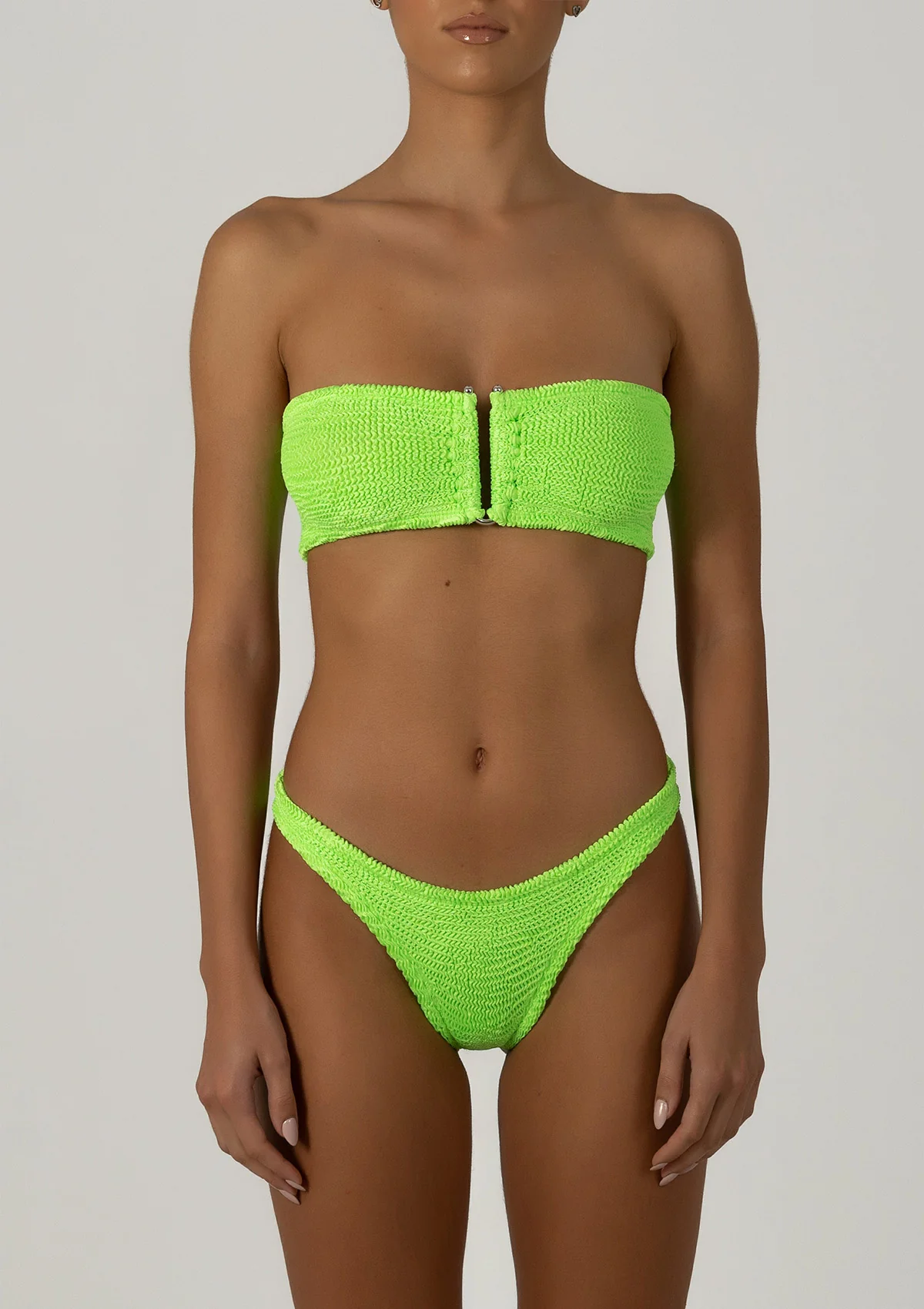 Paramidonna Frida Bandeau Bikini Neon Groen