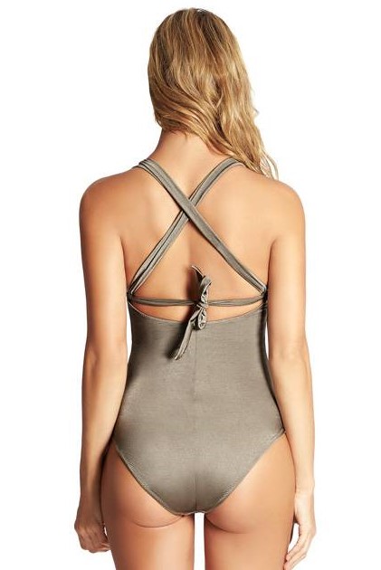 Phax Taupe Halter Badpak 