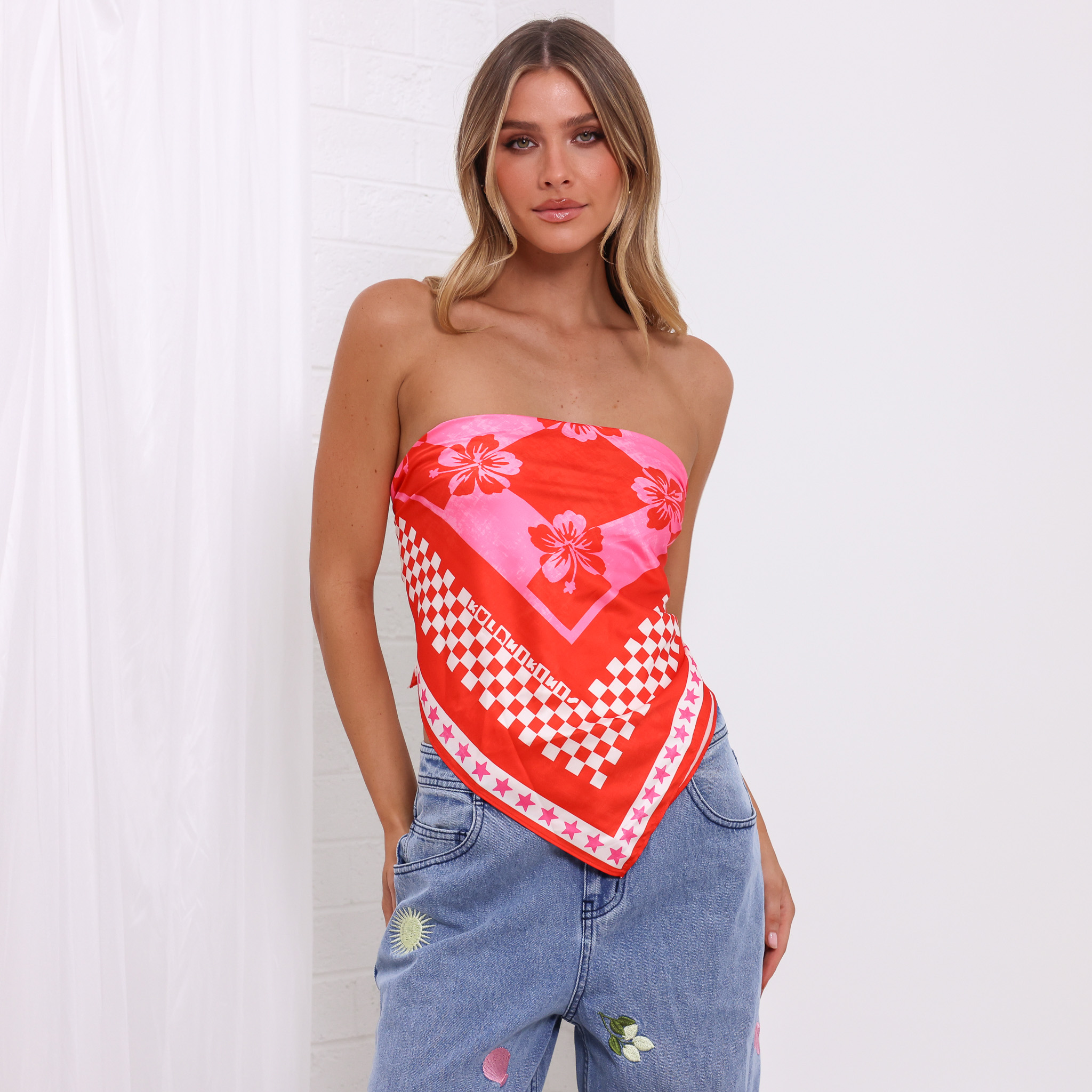 Kulani Kinis Cherry Kiss Bandana Top
