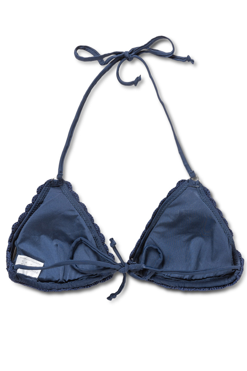 Panos Emporio Kandia Crochet Bikini Top Navy Blauw