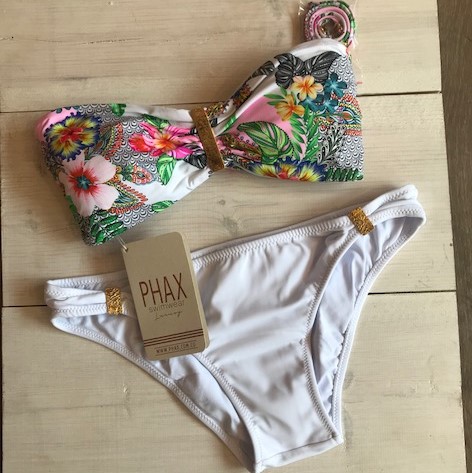 Seagrass Bay Strapless Top & White intermedium bottom 