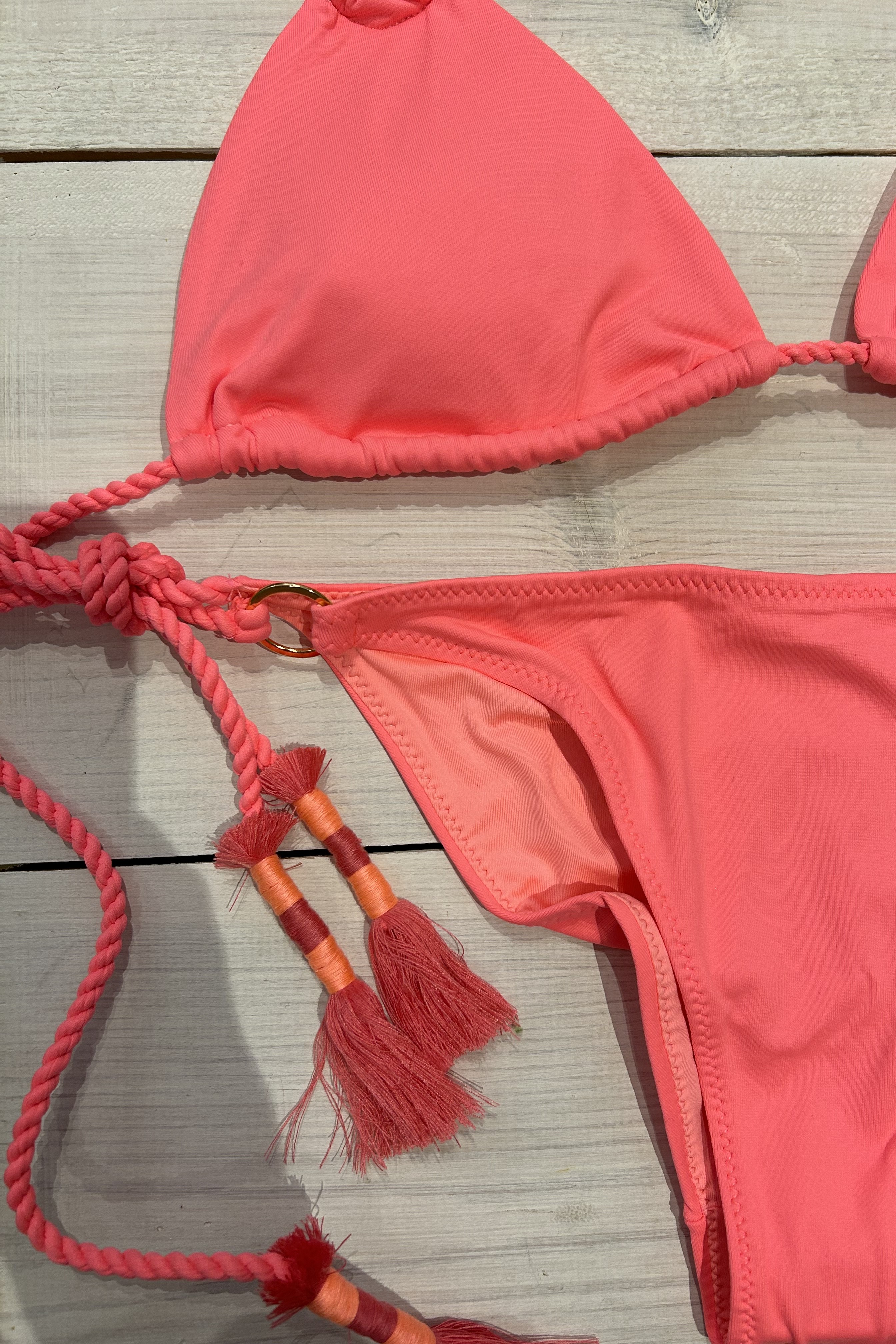 lus Sturen toelage Milonga Palette Triangel Bikini Neon Oranje