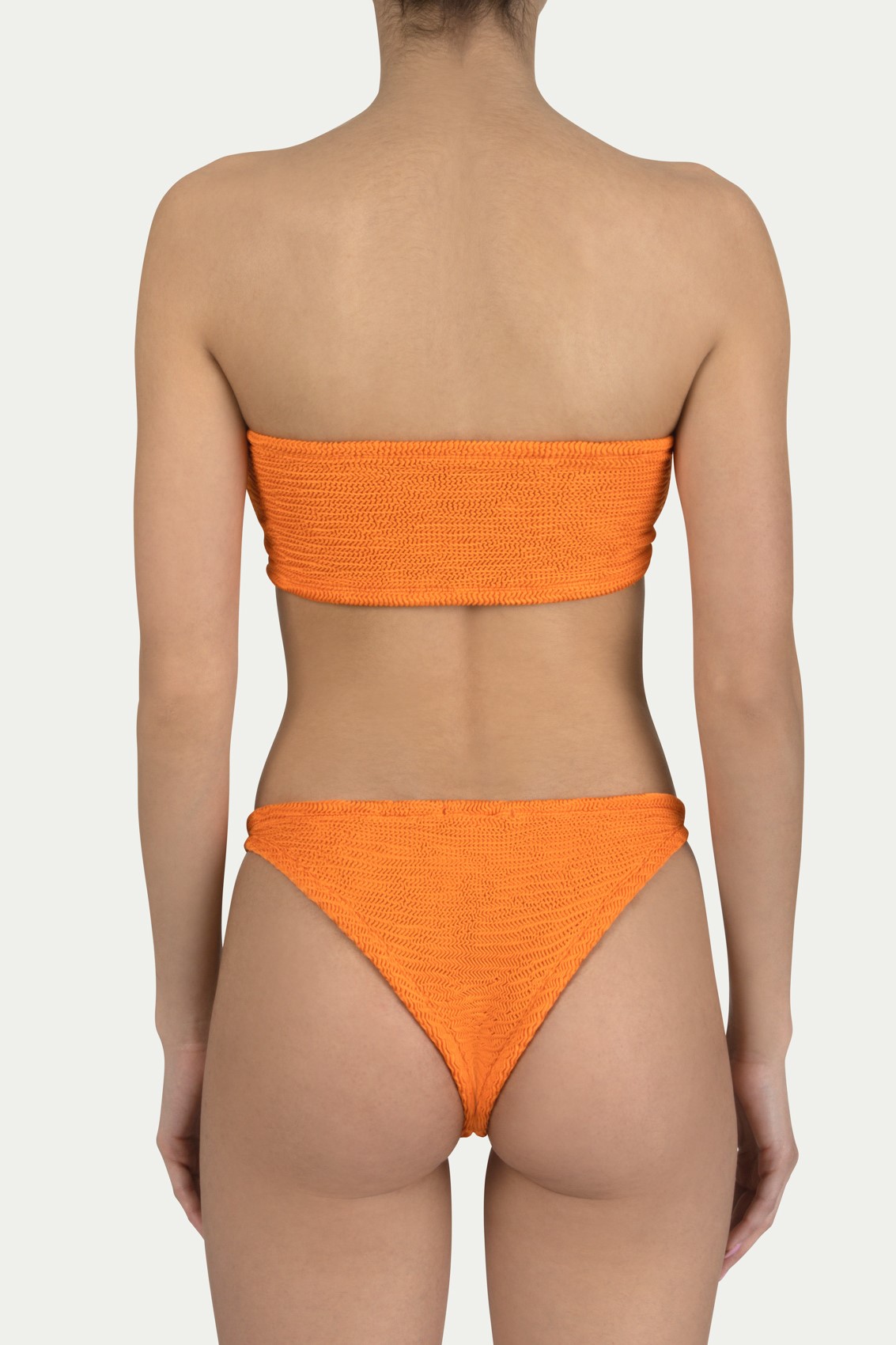 Paramidonna Frida Geribbelde Bandeau Bikini Oranje